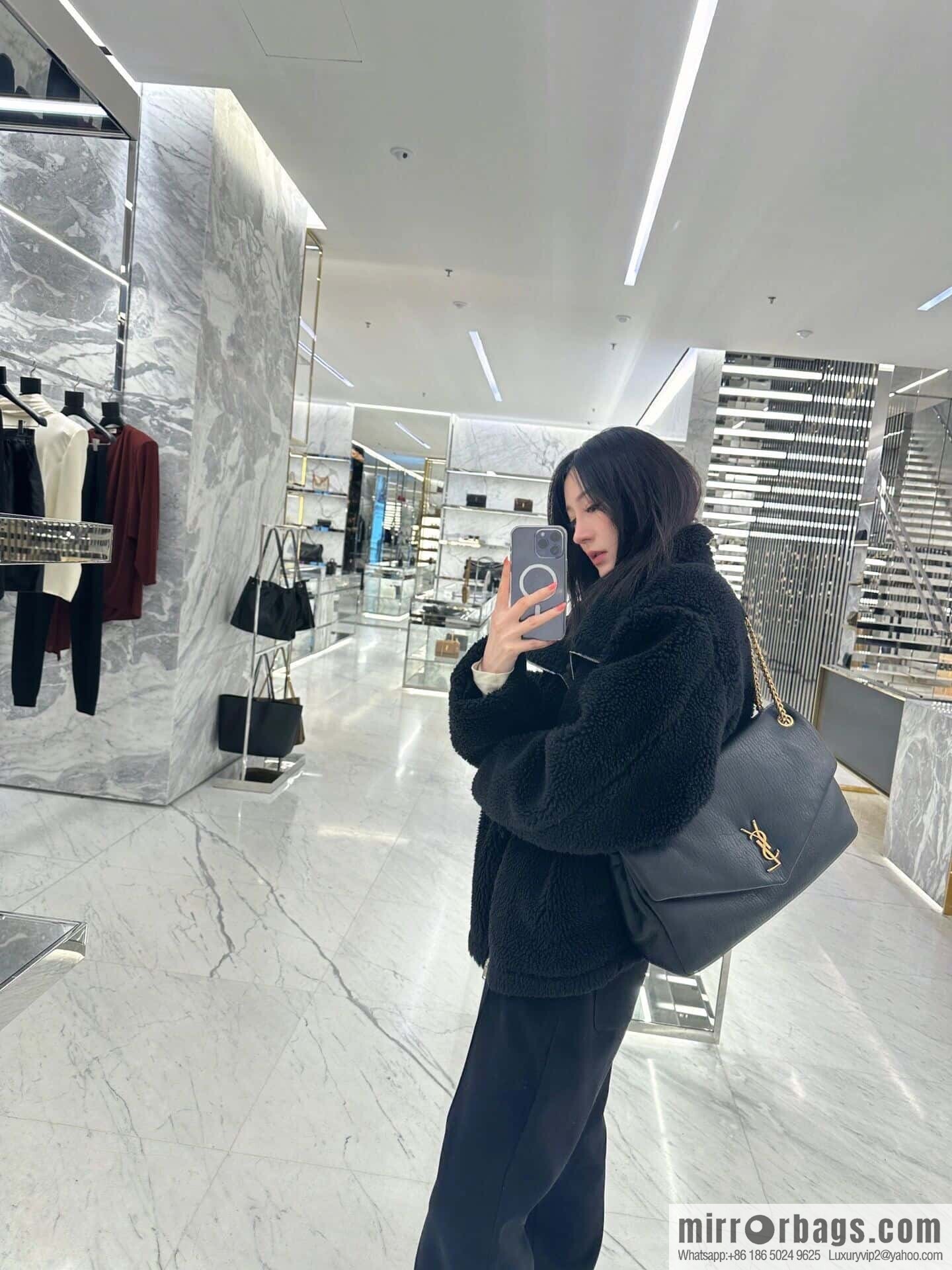 YSL ππππ¬π£π¦π’_ elephant pattern sheepskin chain bag 777399