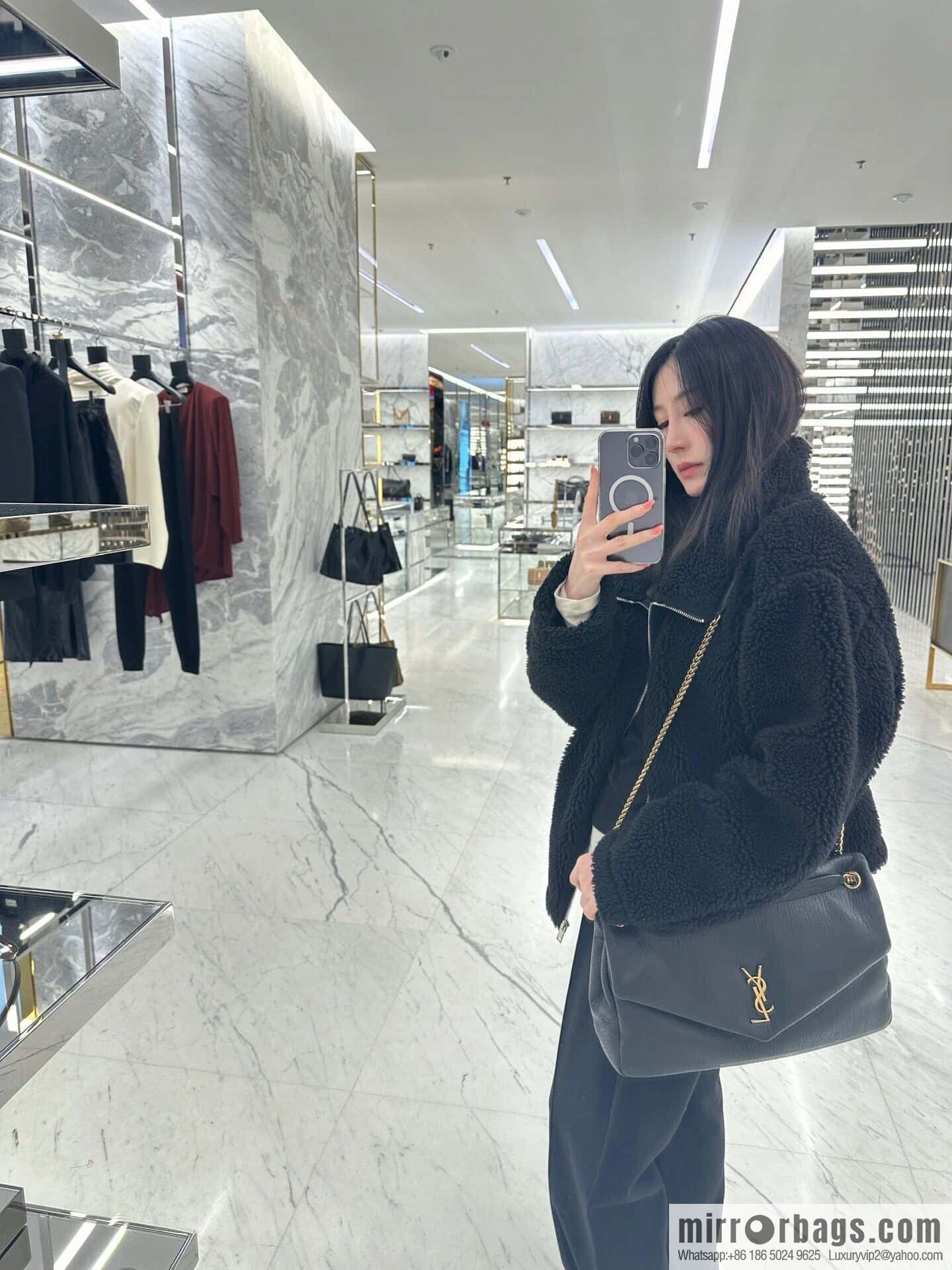 YSL ππππ¬π£π¦π’_ elephant pattern sheepskin chain bag 777399