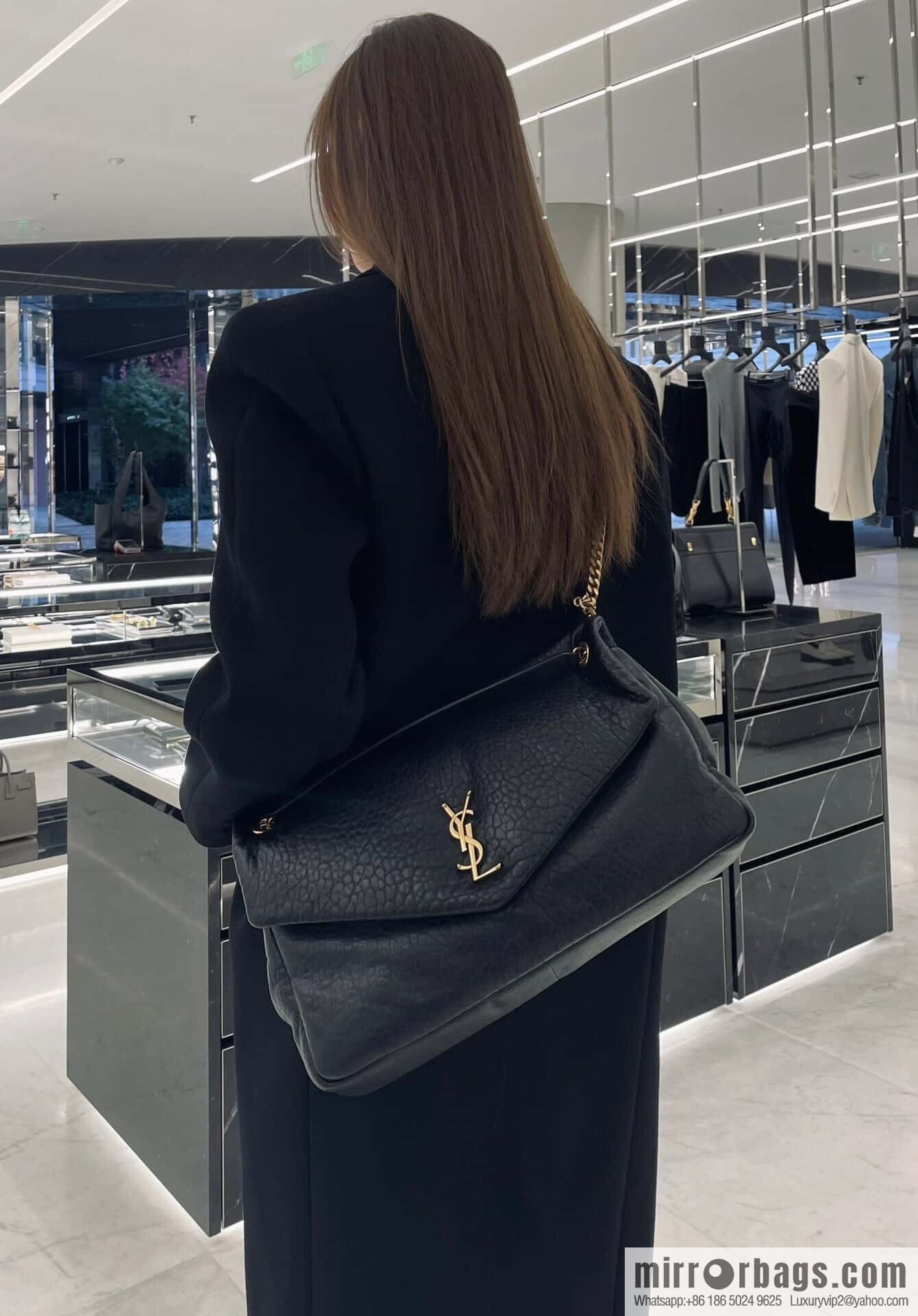 YSL ππππ¬π£π¦π’_ elephant pattern sheepskin chain bag 777399