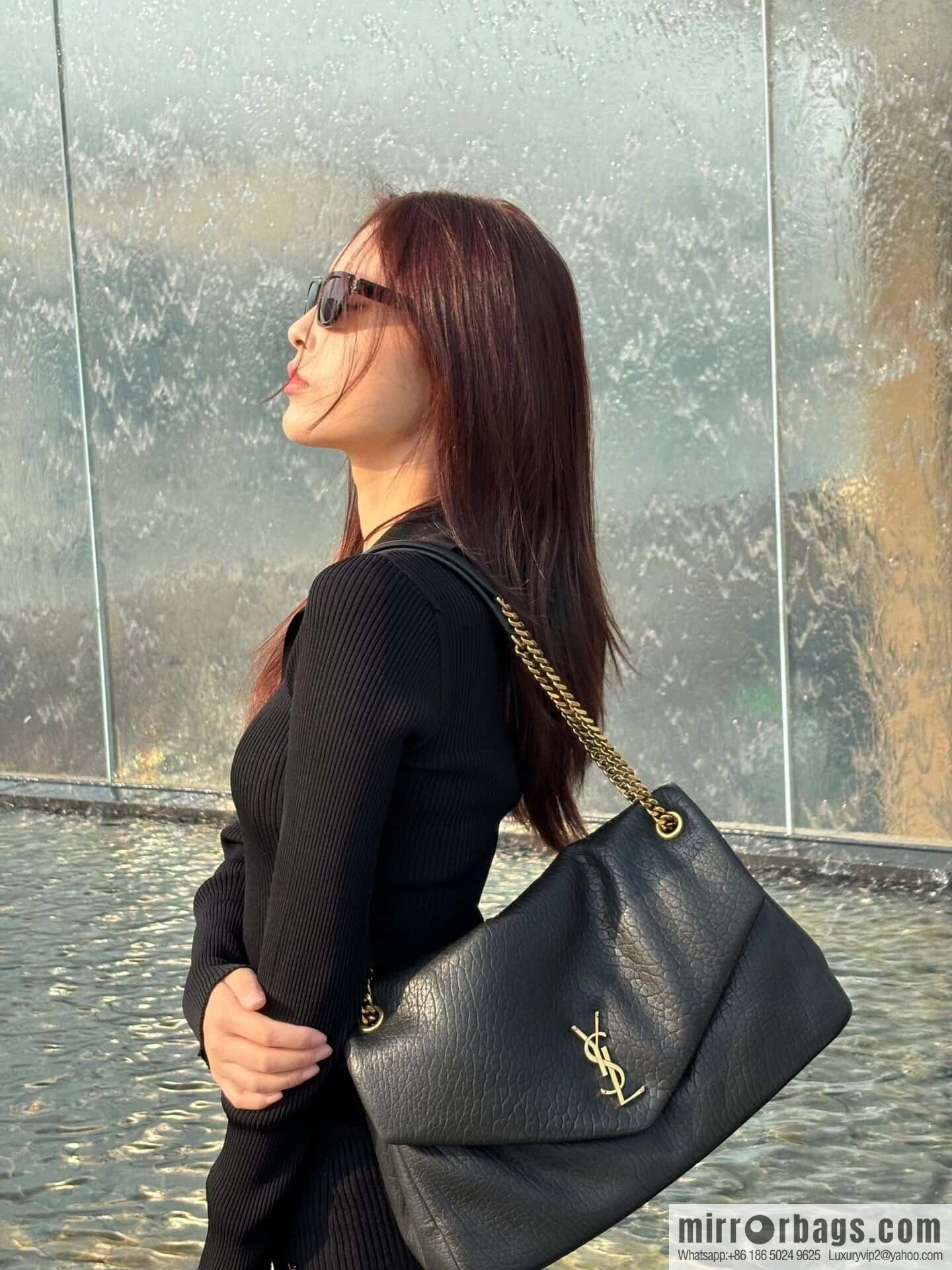 YSL ππππ¬π£π¦π’_ elephant pattern sheepskin chain bag 777399