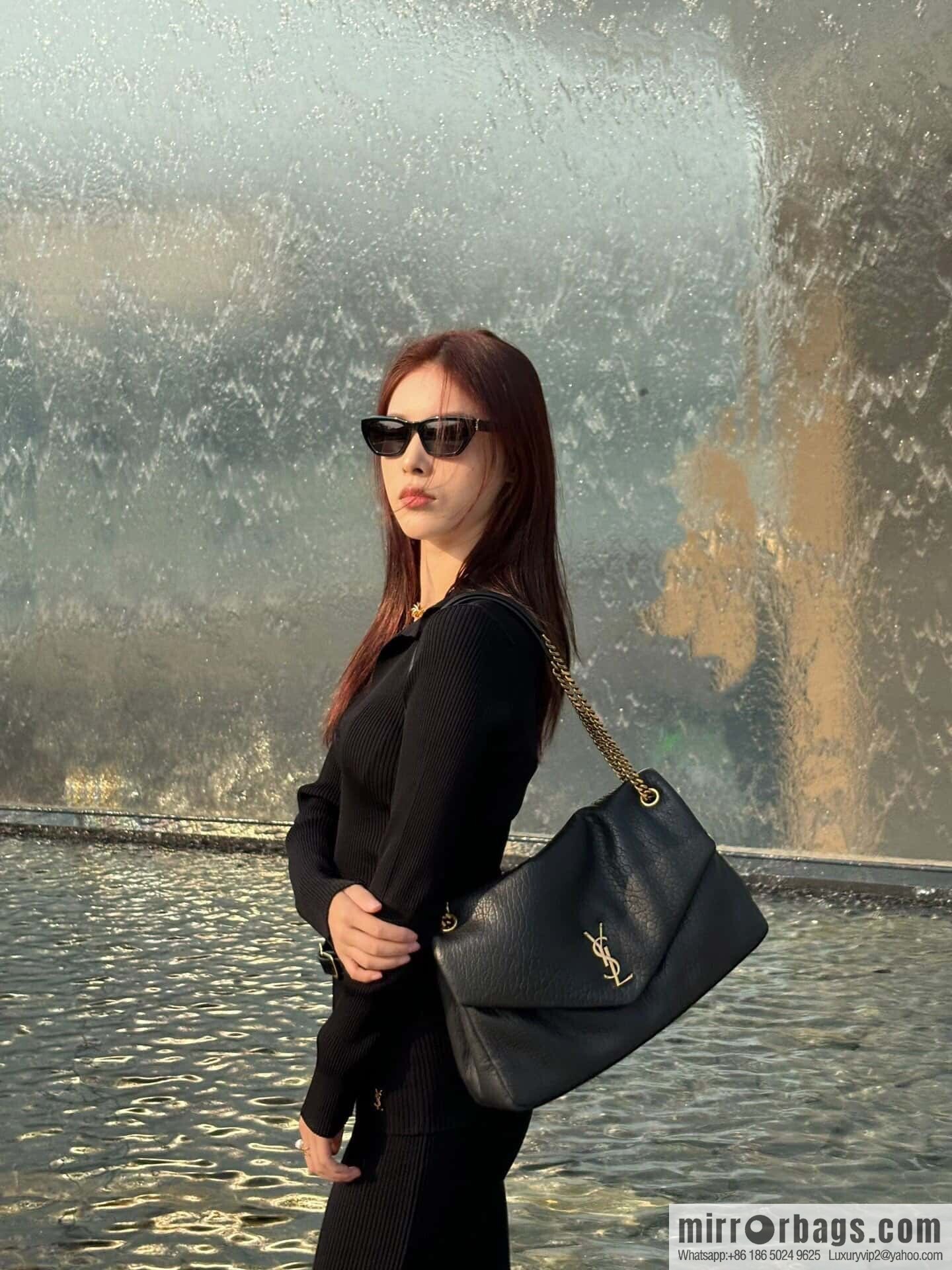 YSL ππππ¬π£π¦π’_ elephant pattern sheepskin chain bag 777399