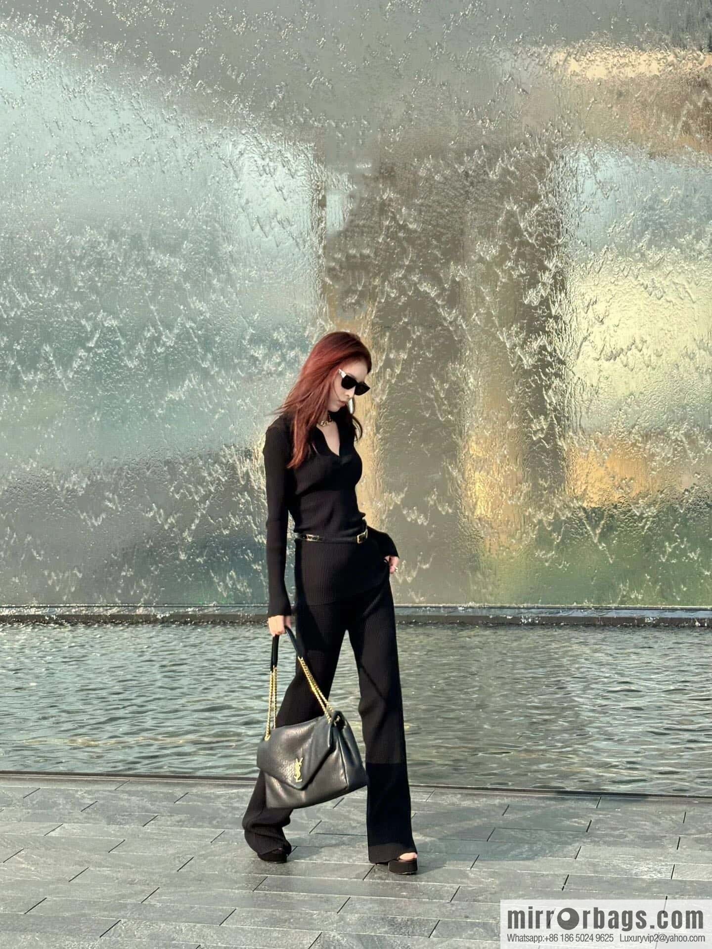 YSL ππππ¬π£π¦π’_ elephant pattern sheepskin chain bag 777399