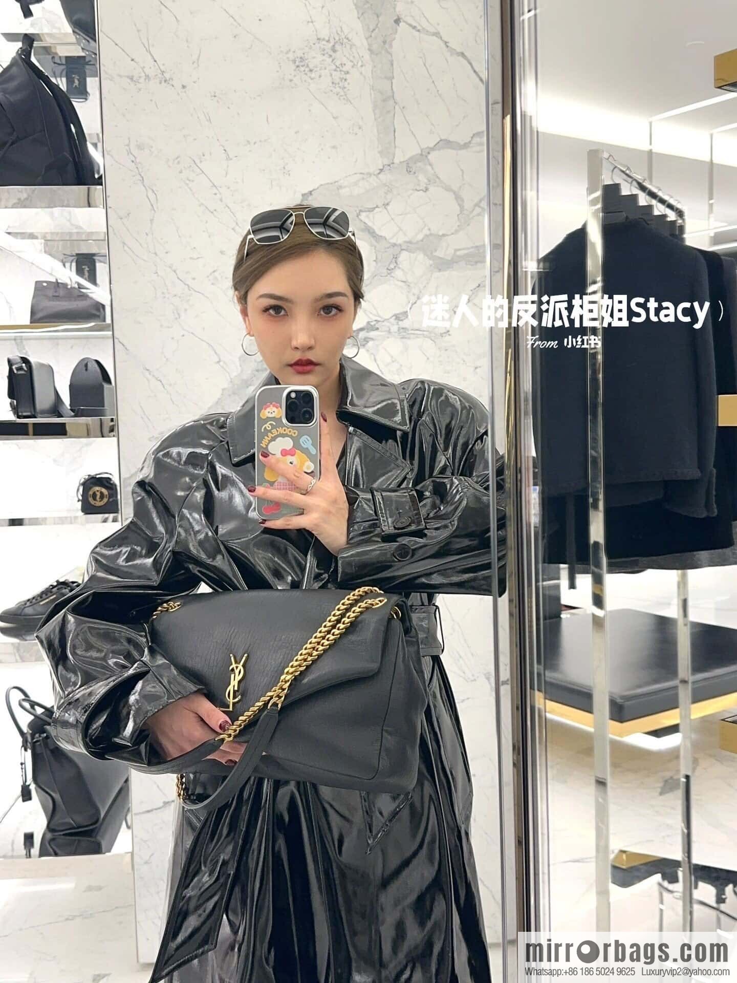 YSL 𝗖𝗔𝗟𝗬𝗣𝗦𝗢_ elephant pattern sheepskin chain bag 777399