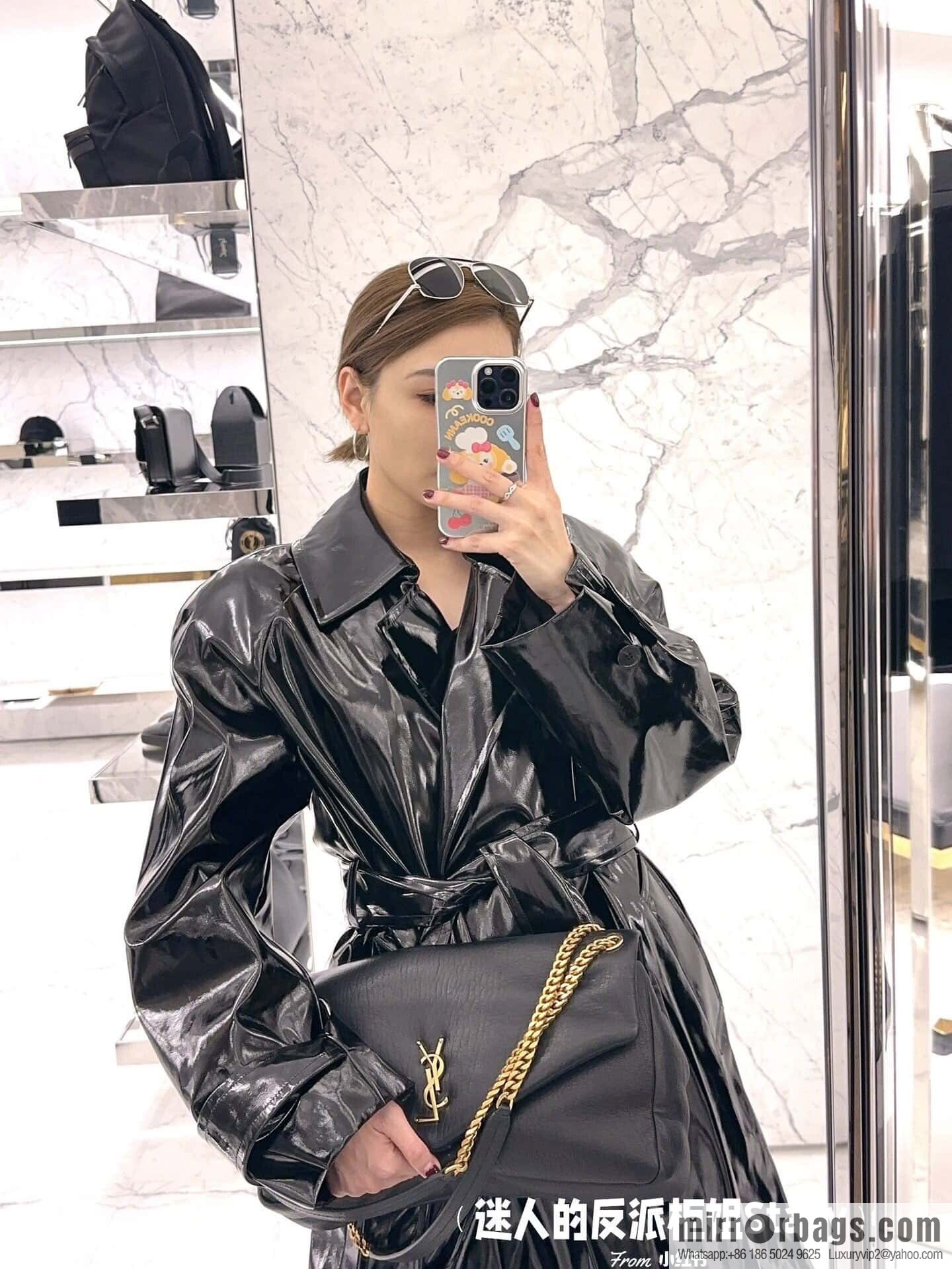 YSL ππππ¬π£π¦π’_ elephant pattern sheepskin chain bag 777399