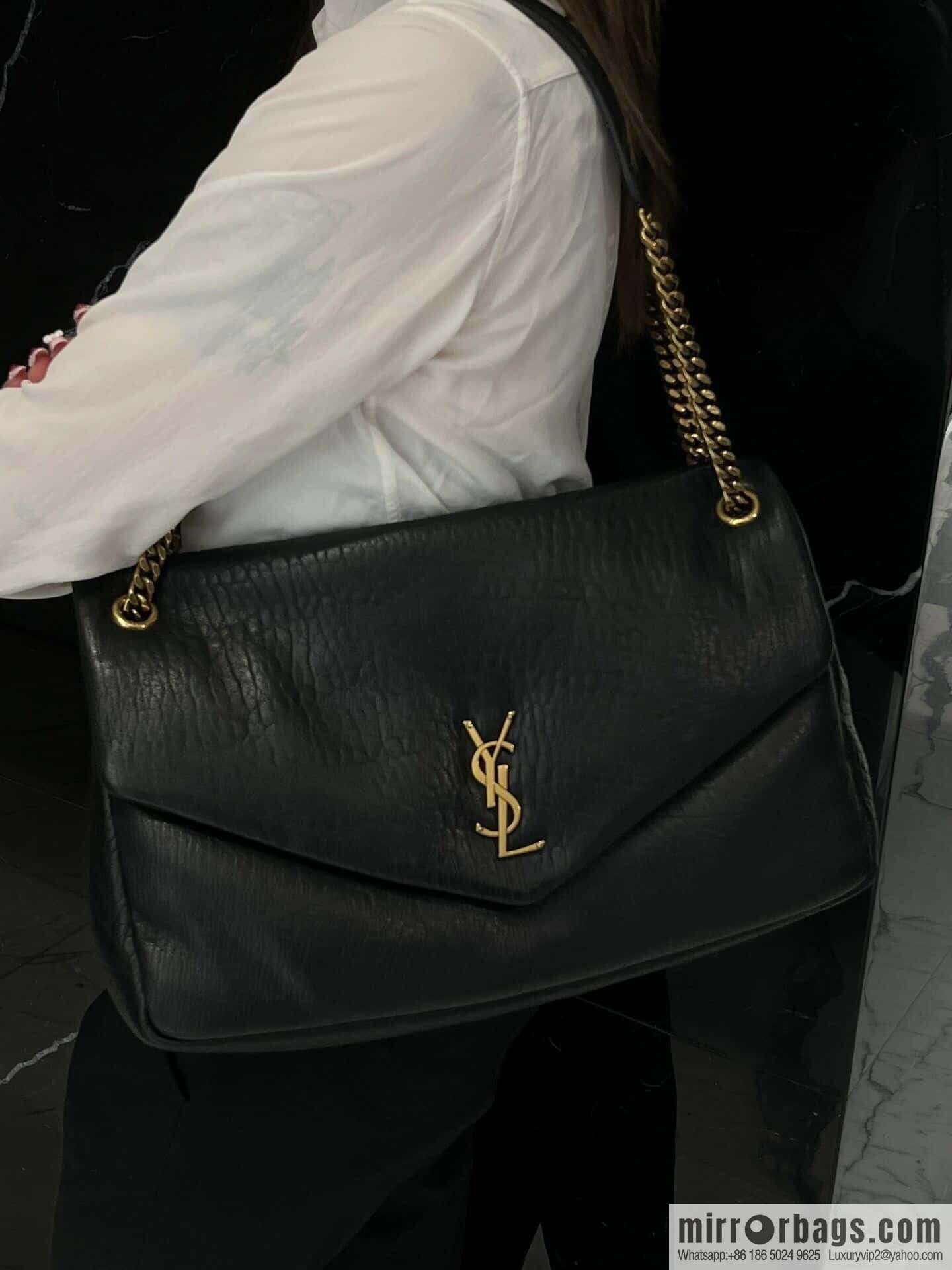 YSL ππππ¬π£π¦π’_ elephant pattern sheepskin chain bag 777399