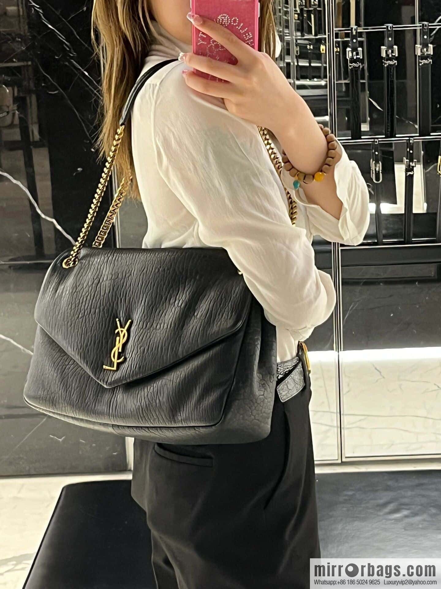 YSL ππππ¬π£π¦π’_ elephant pattern sheepskin chain bag 777399