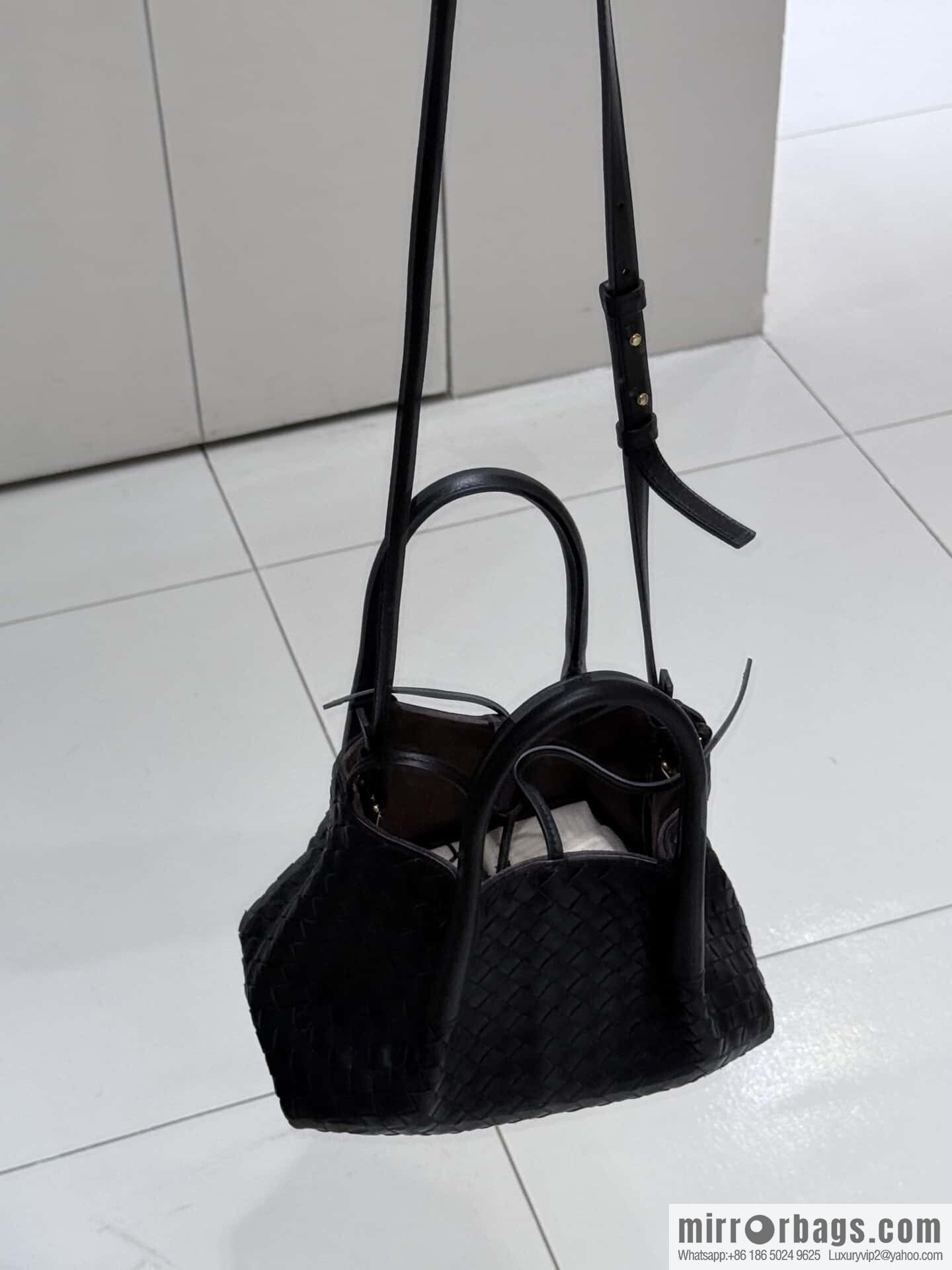 BV small Pinacoteca tote bag, black 819004