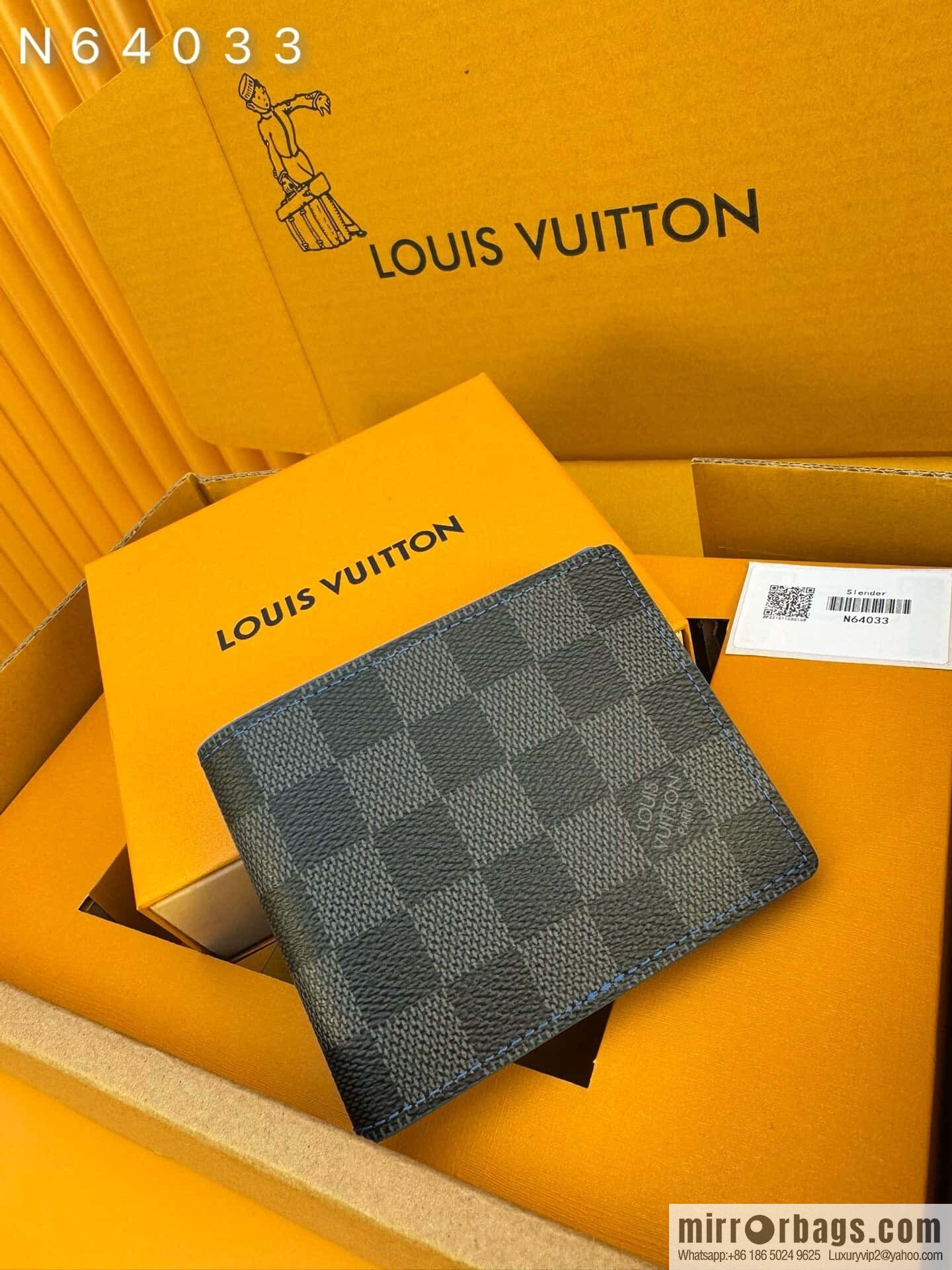 LV Slender Wallet N64033 [Official Chip Version]