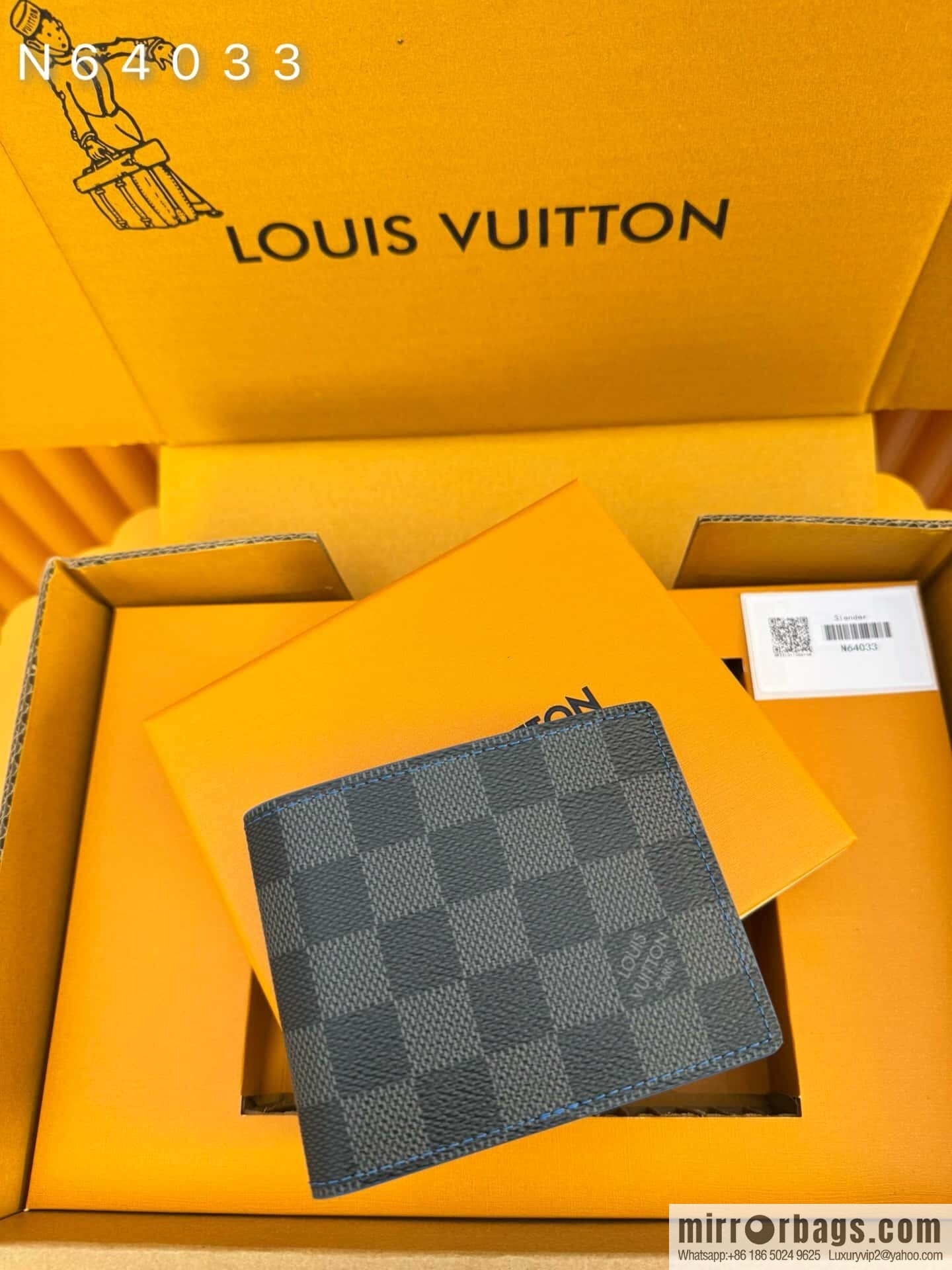 LV Slender Wallet N64033 [Official Chip Version]