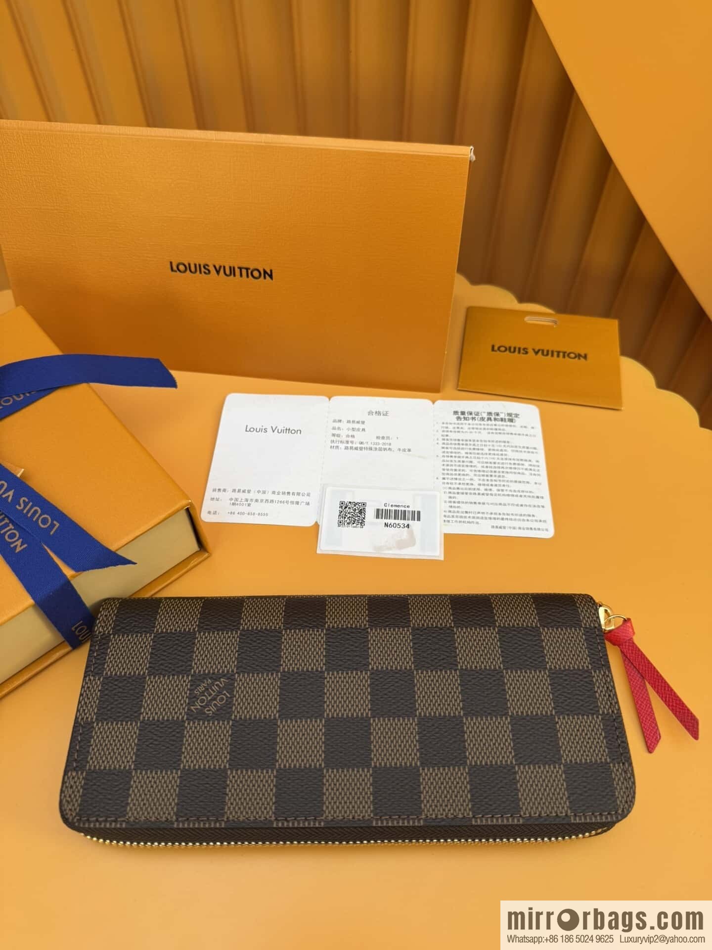 LV Clémence Wallet N60534 [Official Full Chip Version]