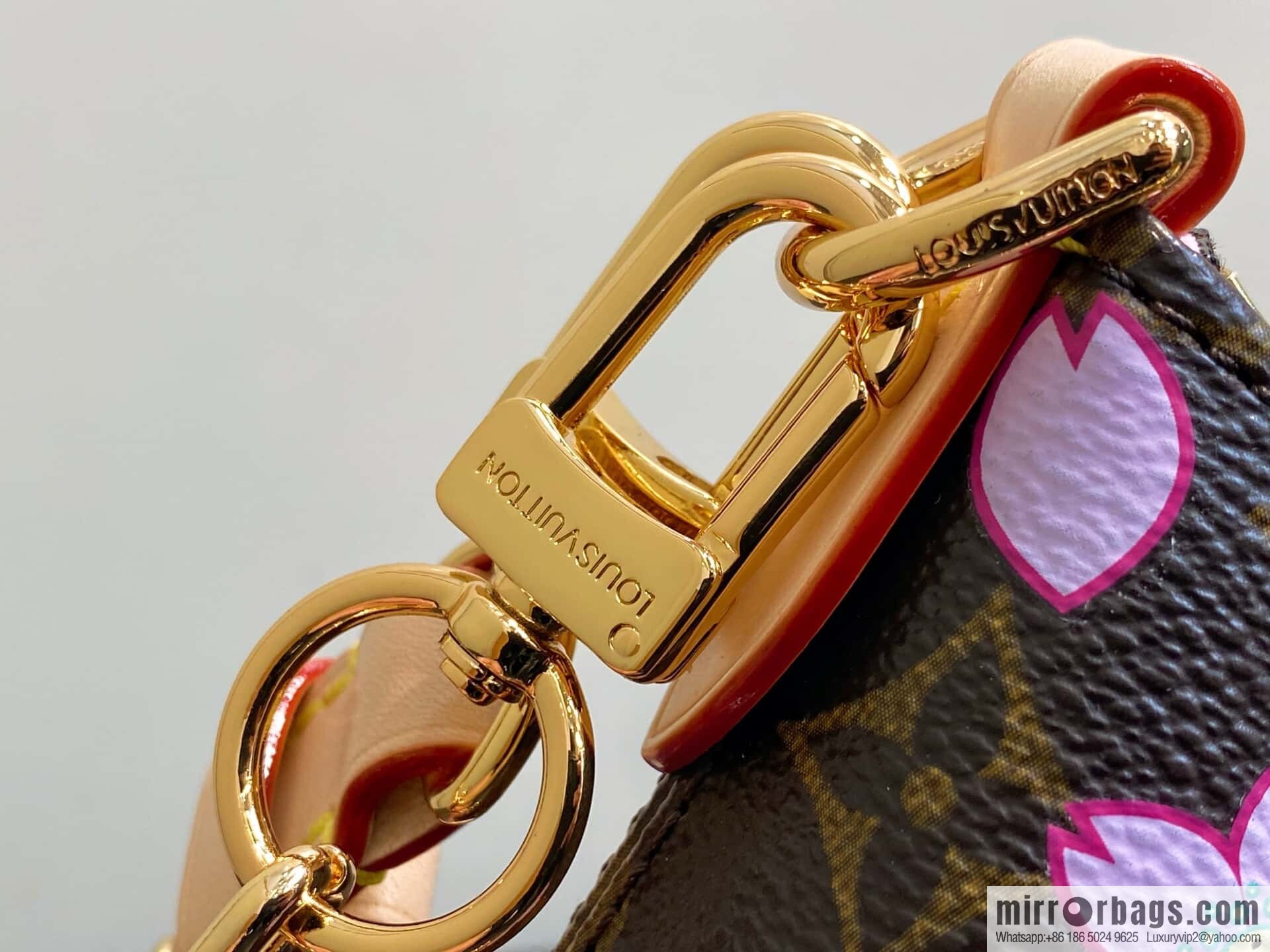 [Boutique‑grade] M13265 cherry blossom, silk screen croissant LV x TM BOULOGNE handbag