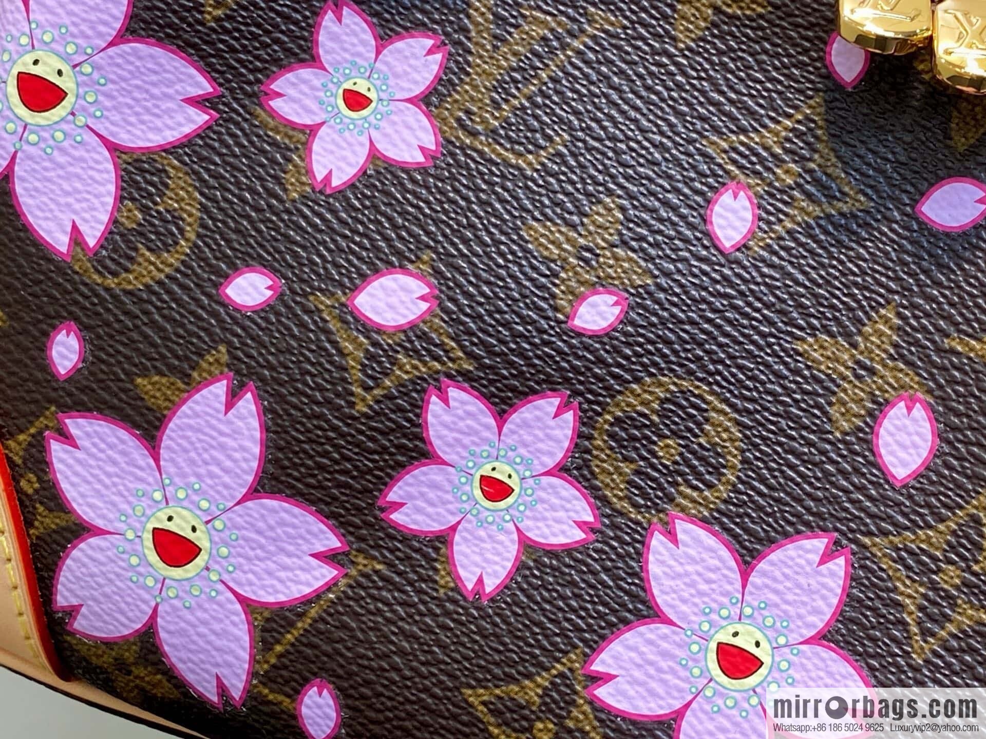 [Boutique‑grade] M13265 cherry blossom, silk screen croissant LV x TM BOULOGNE handbag