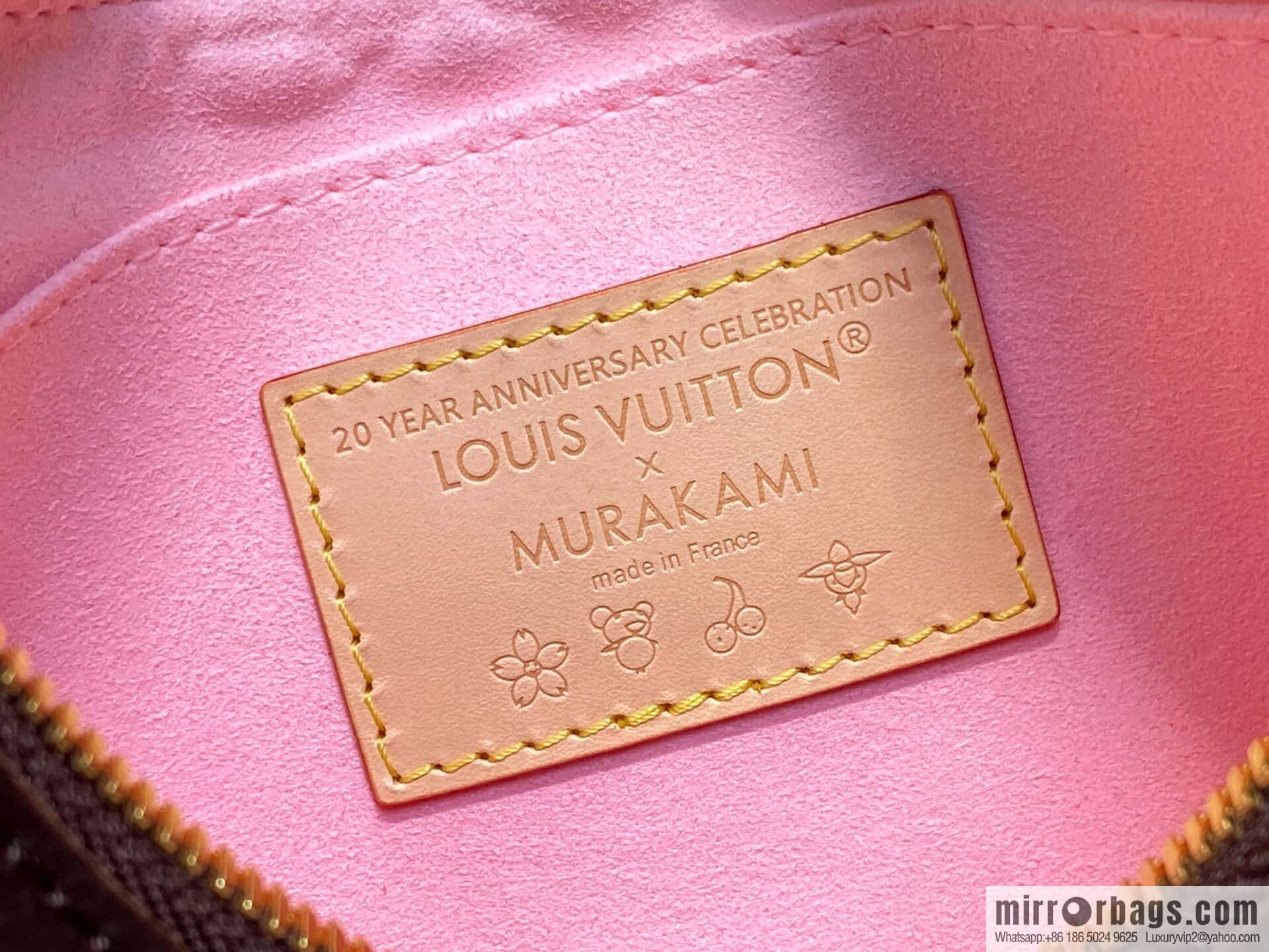 [Boutique‑grade] M13265 cherry blossom, silk screen croissant LV x TM BOULOGNE handbag