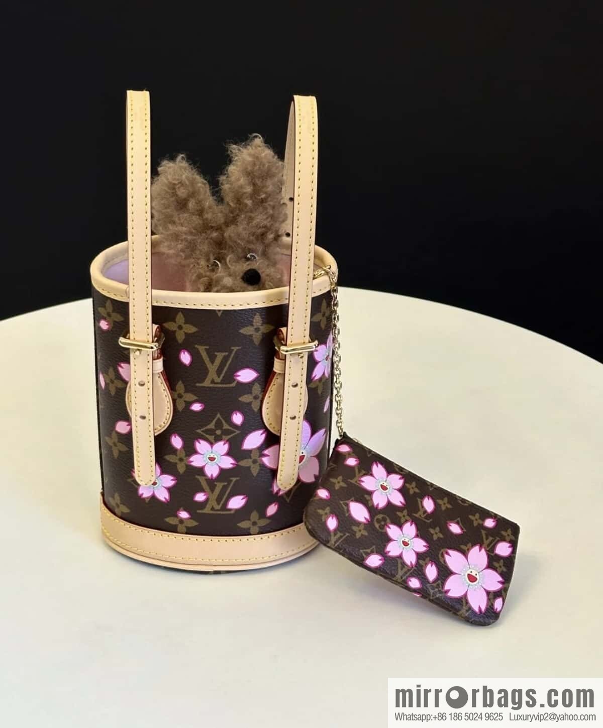 [Boutique‑grade] M13417 old flower, cherry blossom silk screen bucket bag LV XTM NANO BUCKET handbag