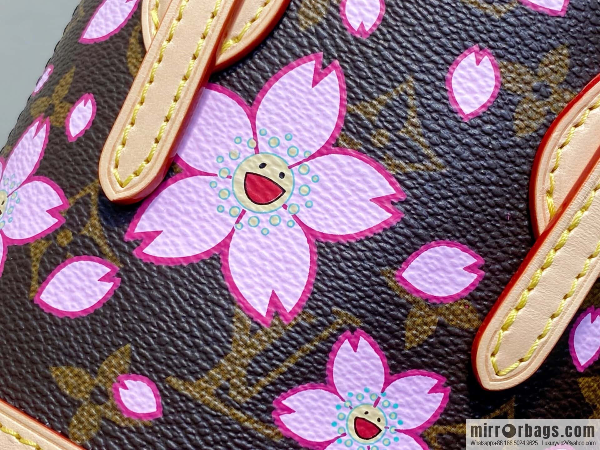 [Boutique‑grade] M13417 old flower, cherry blossom silk screen bucket bag LV XTM NANO BUCKET handbag