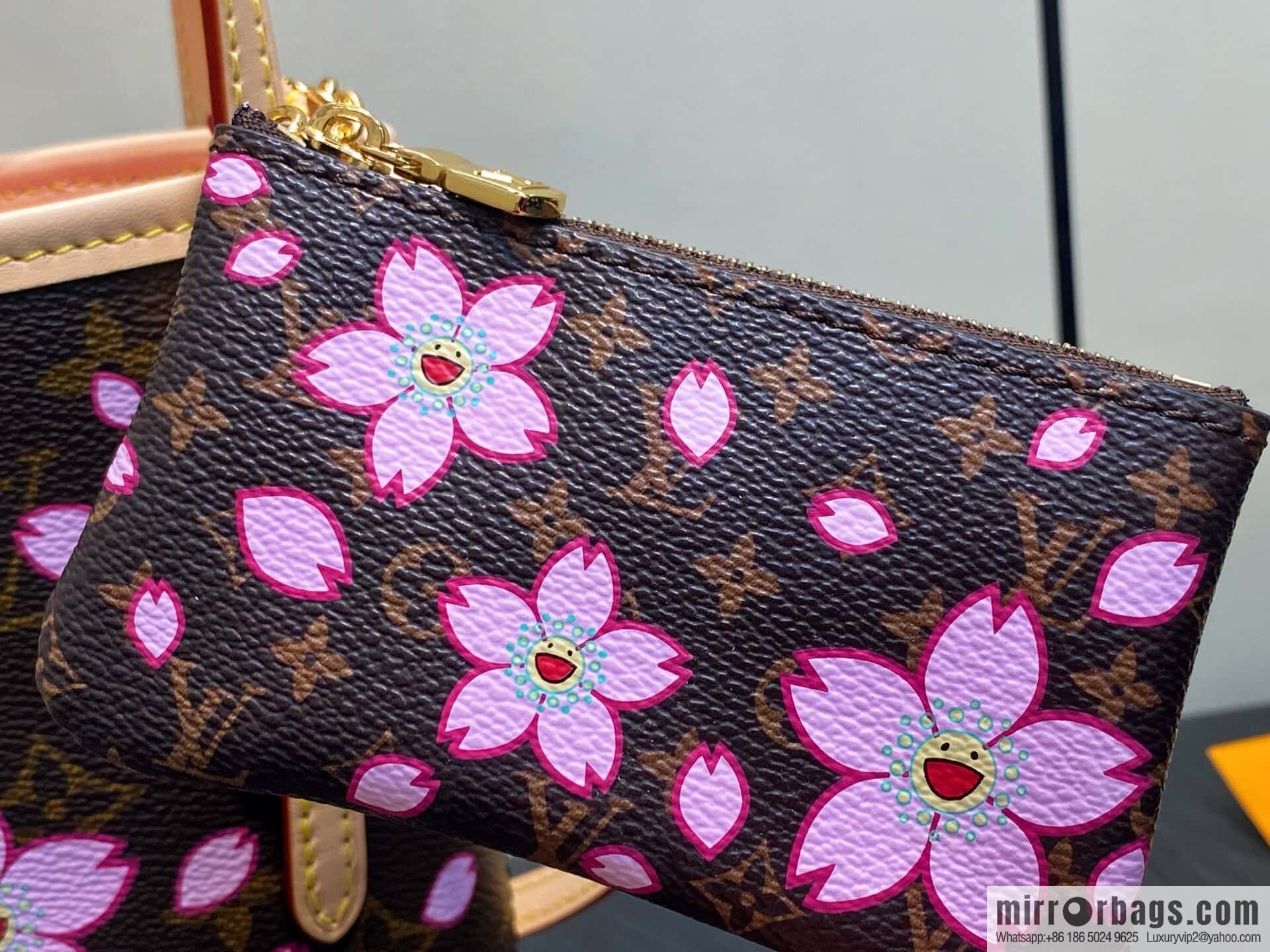 [Boutique‑grade] M13417 old flower, cherry blossom silk screen bucket bag LV XTM NANO BUCKET handbag
