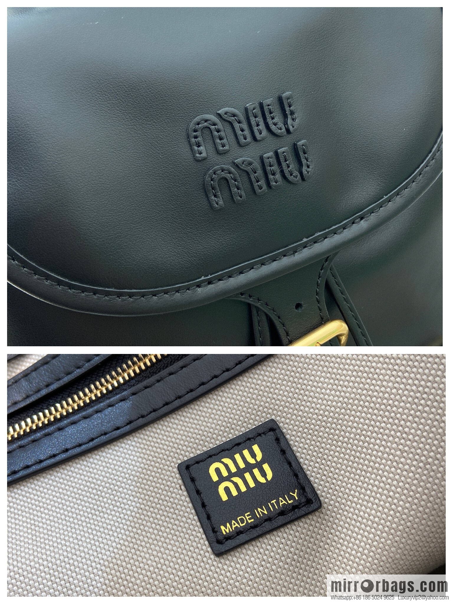 MIUMIU new backpack 5BZ042 large, black.