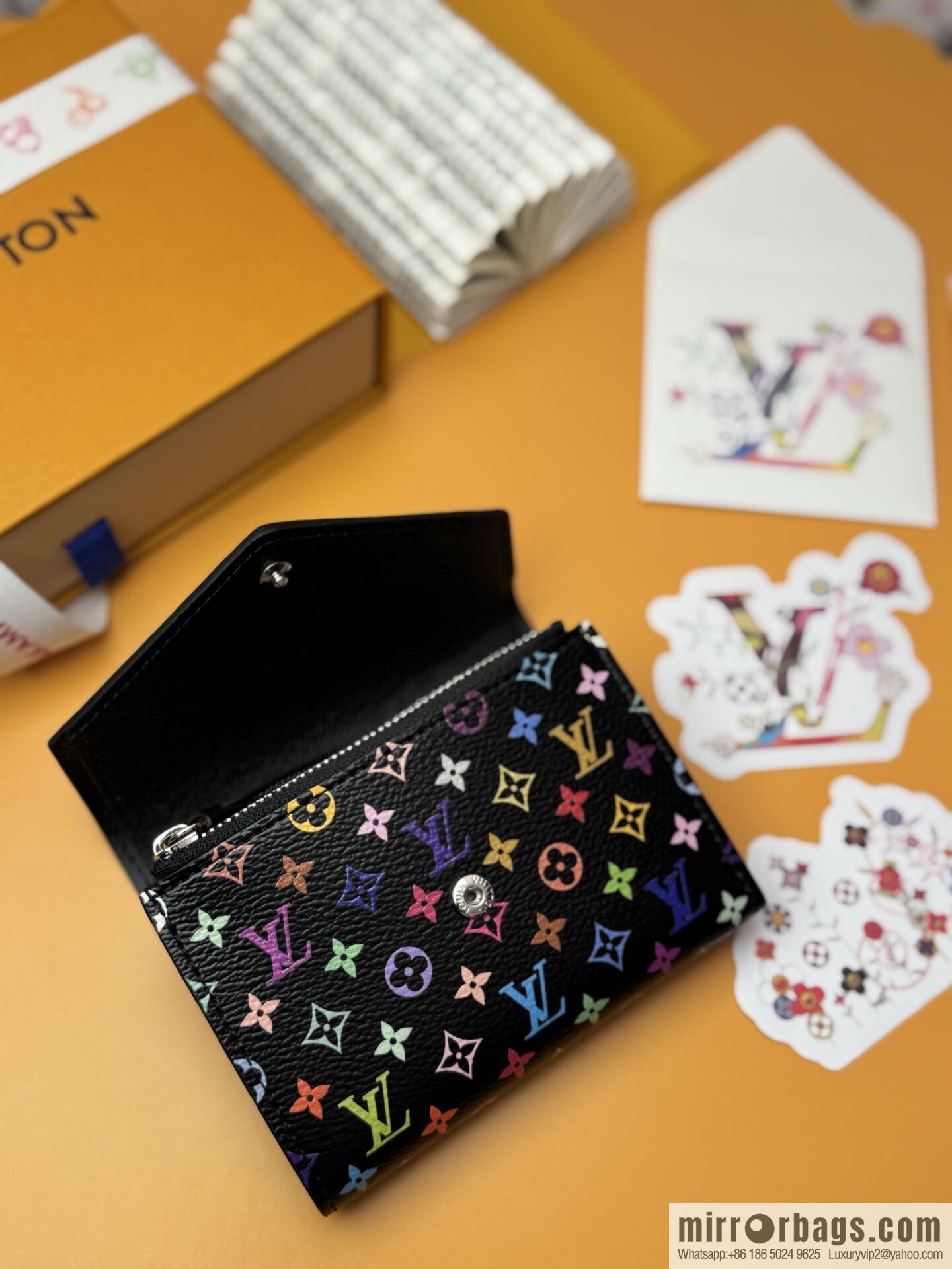 LV M14163 [Official Full Package + 163 Chip] New LVxTM Victorine Wallet