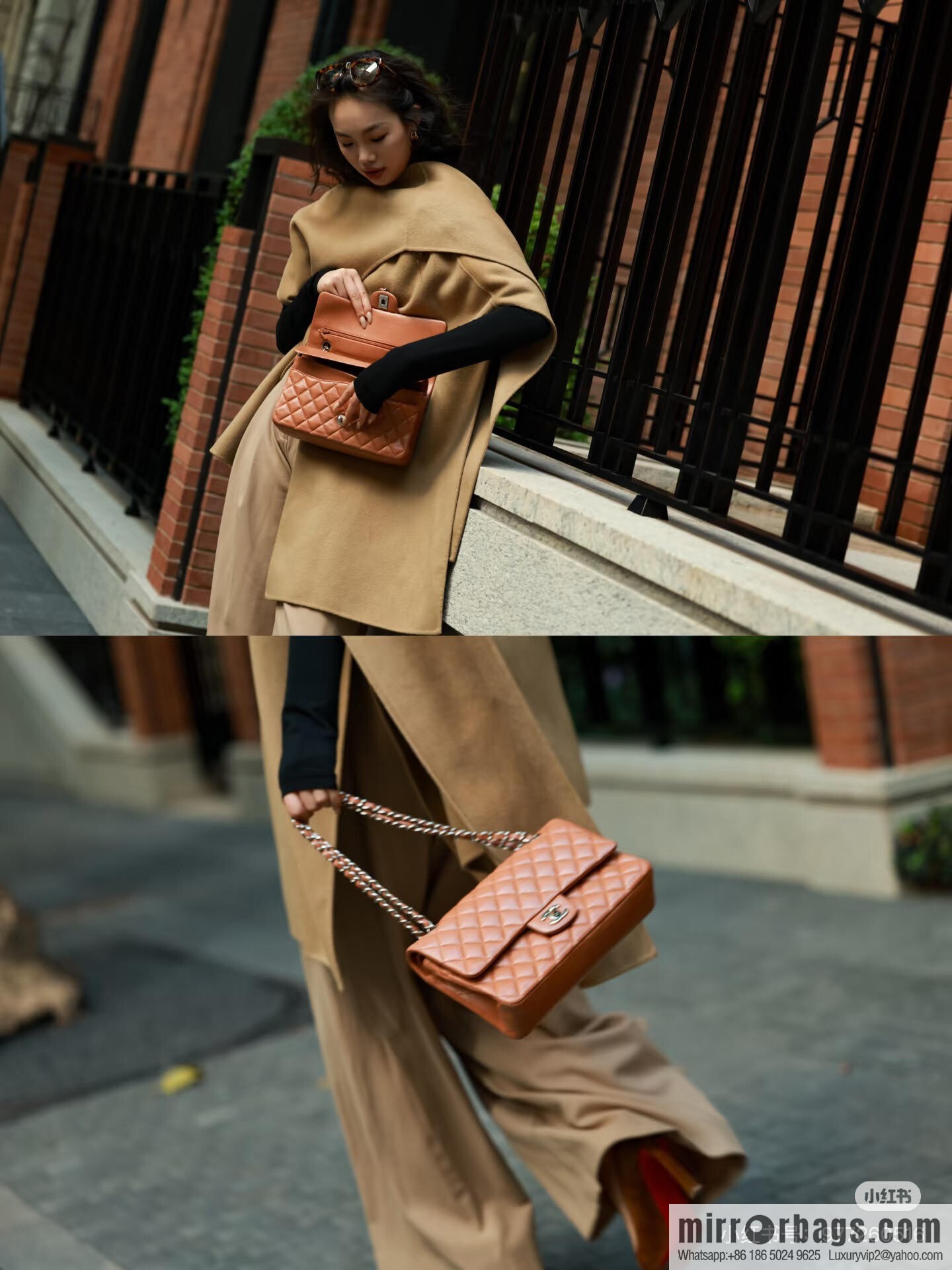 CHANEL π²ππππππ π΅πππ πΌπππππ medium, caramel color A01112 caramel color, silver button