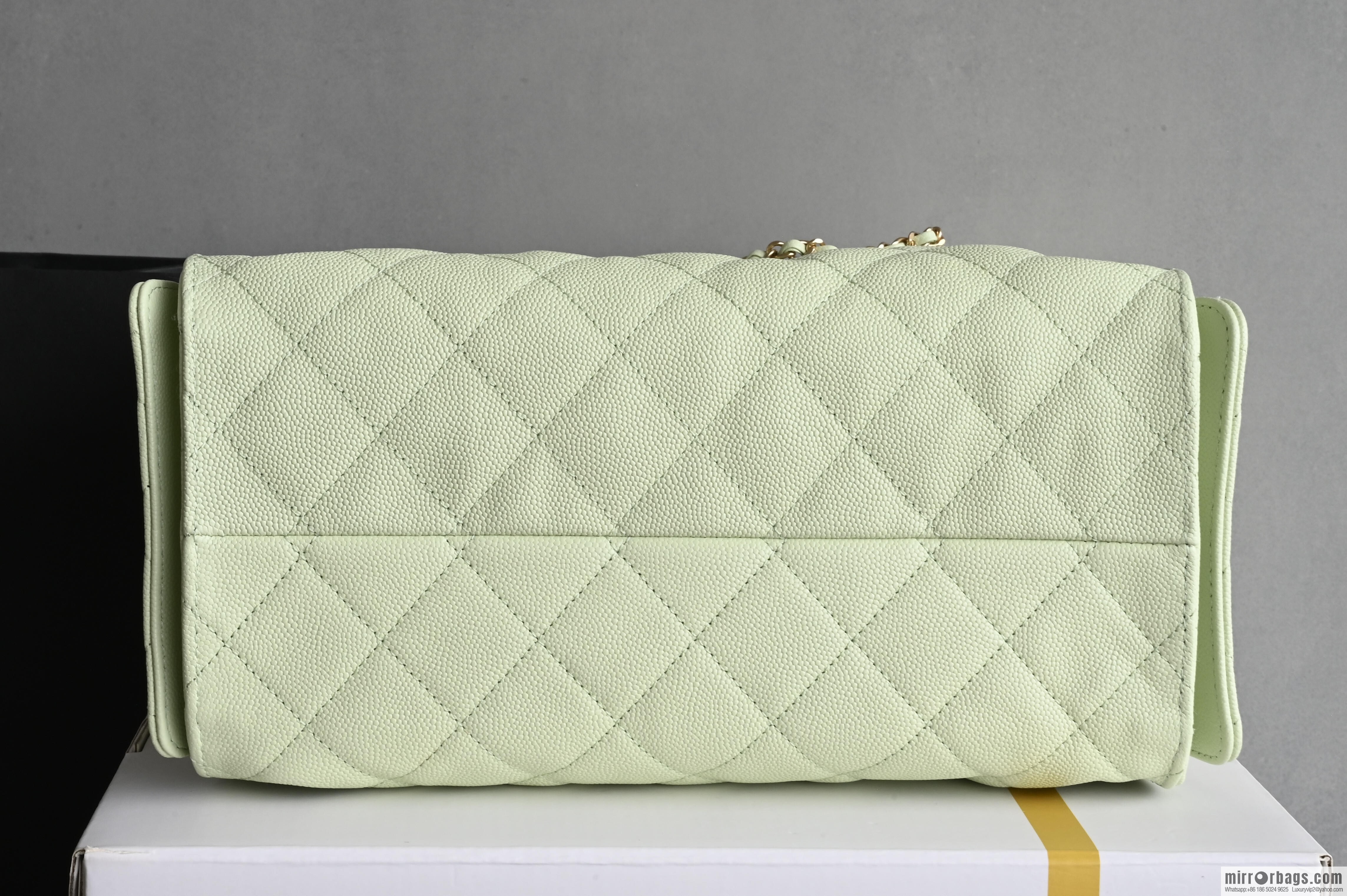 CHANEL Hippie Shopping Bag S AS5293 Apple Green