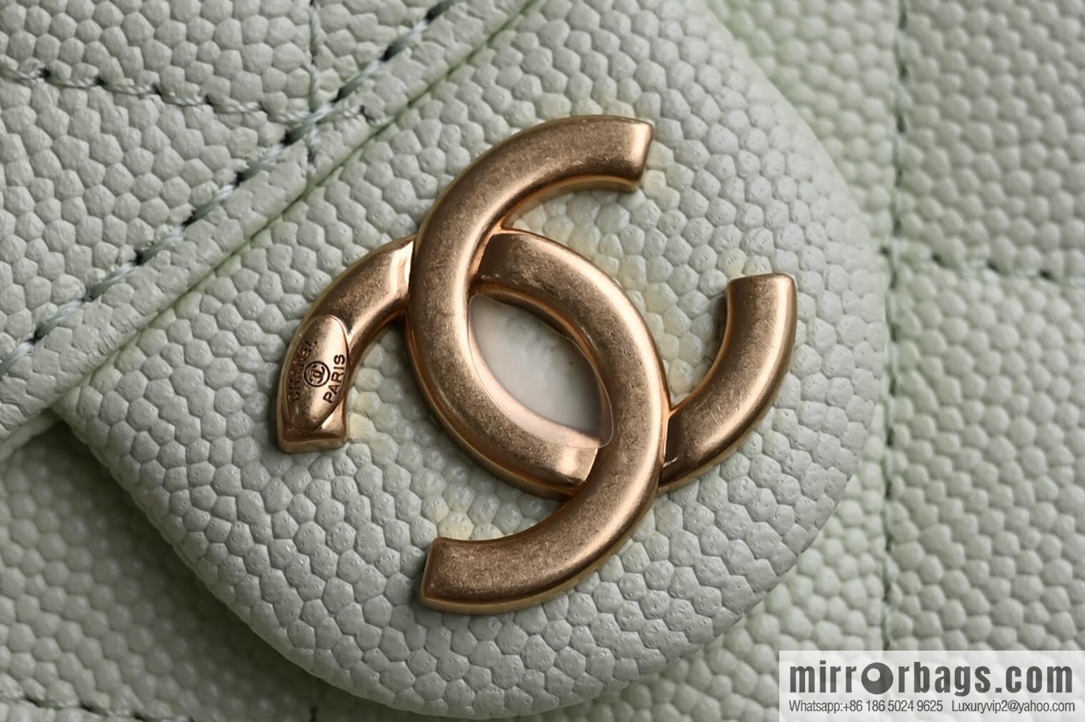 CHANEL Hippie Shopping Bag S AS5293 Apple Green