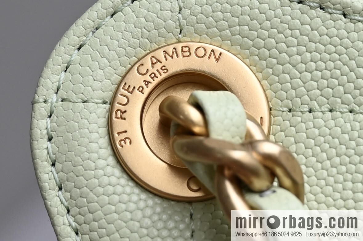 CHANEL Hippie Shopping Bag S AS5293 Apple Green