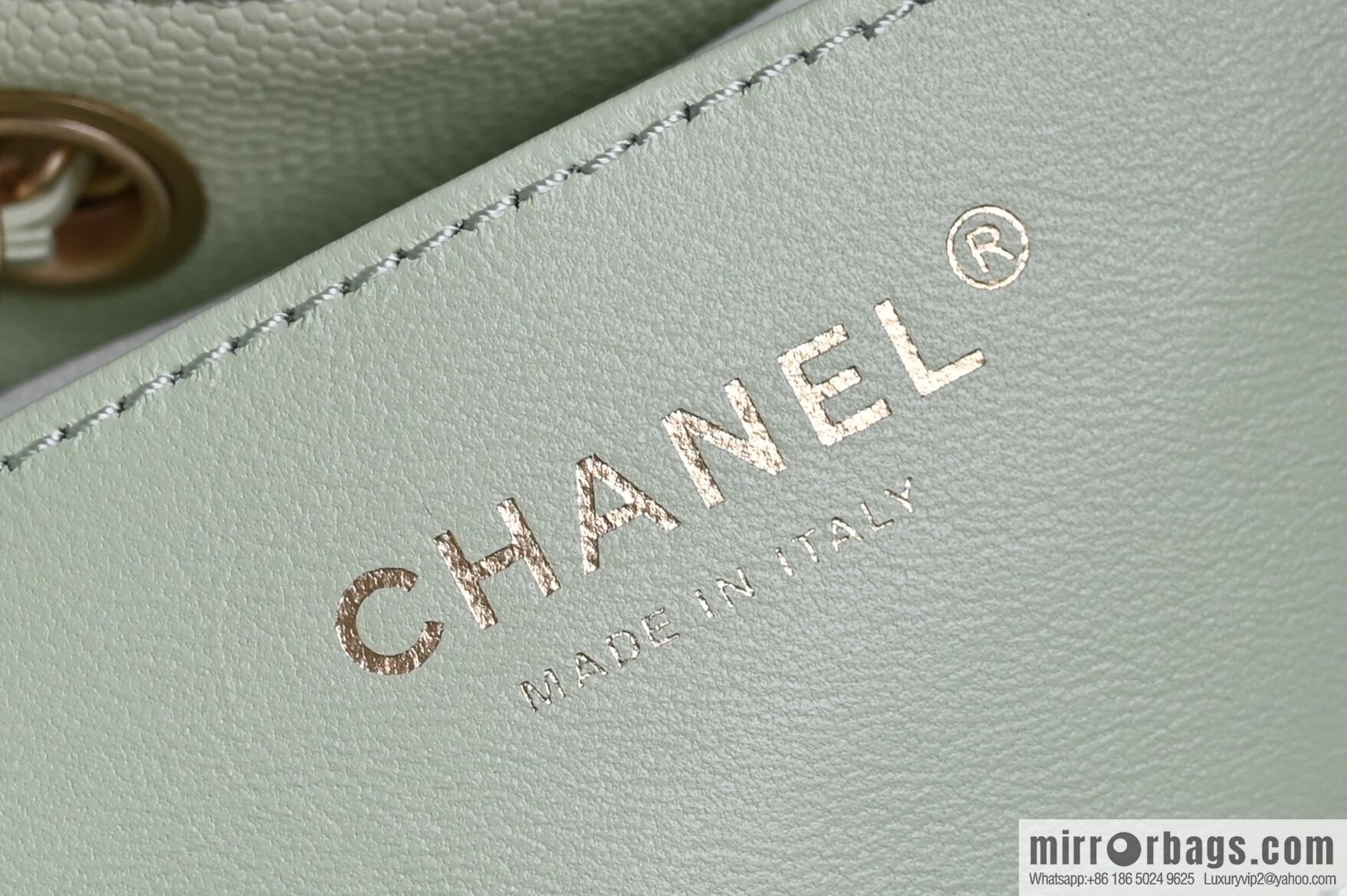 CHANEL Hippie Shopping Bag S AS5293 Apple Green