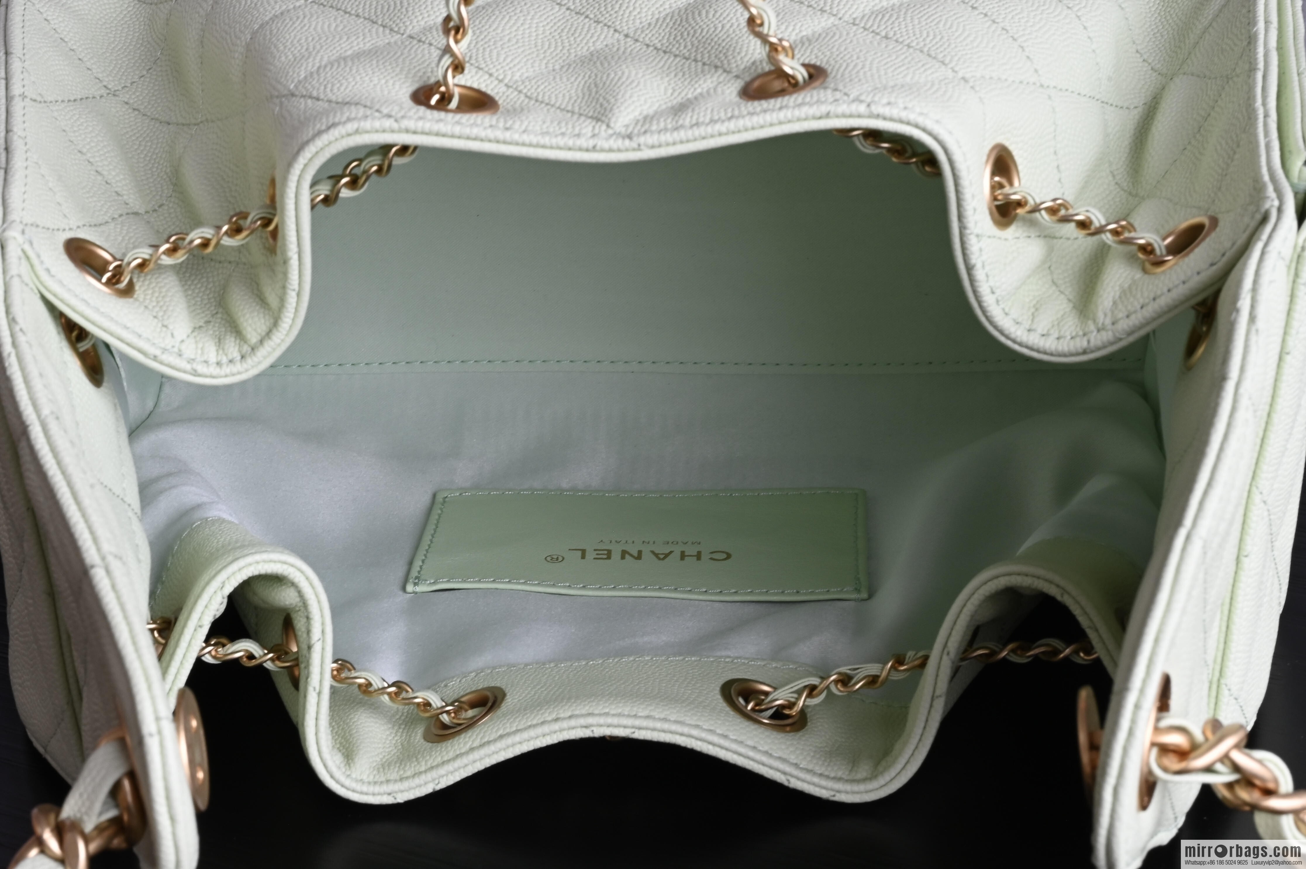 CHANEL Hippie Shopping Bag S AS5293 Apple Green