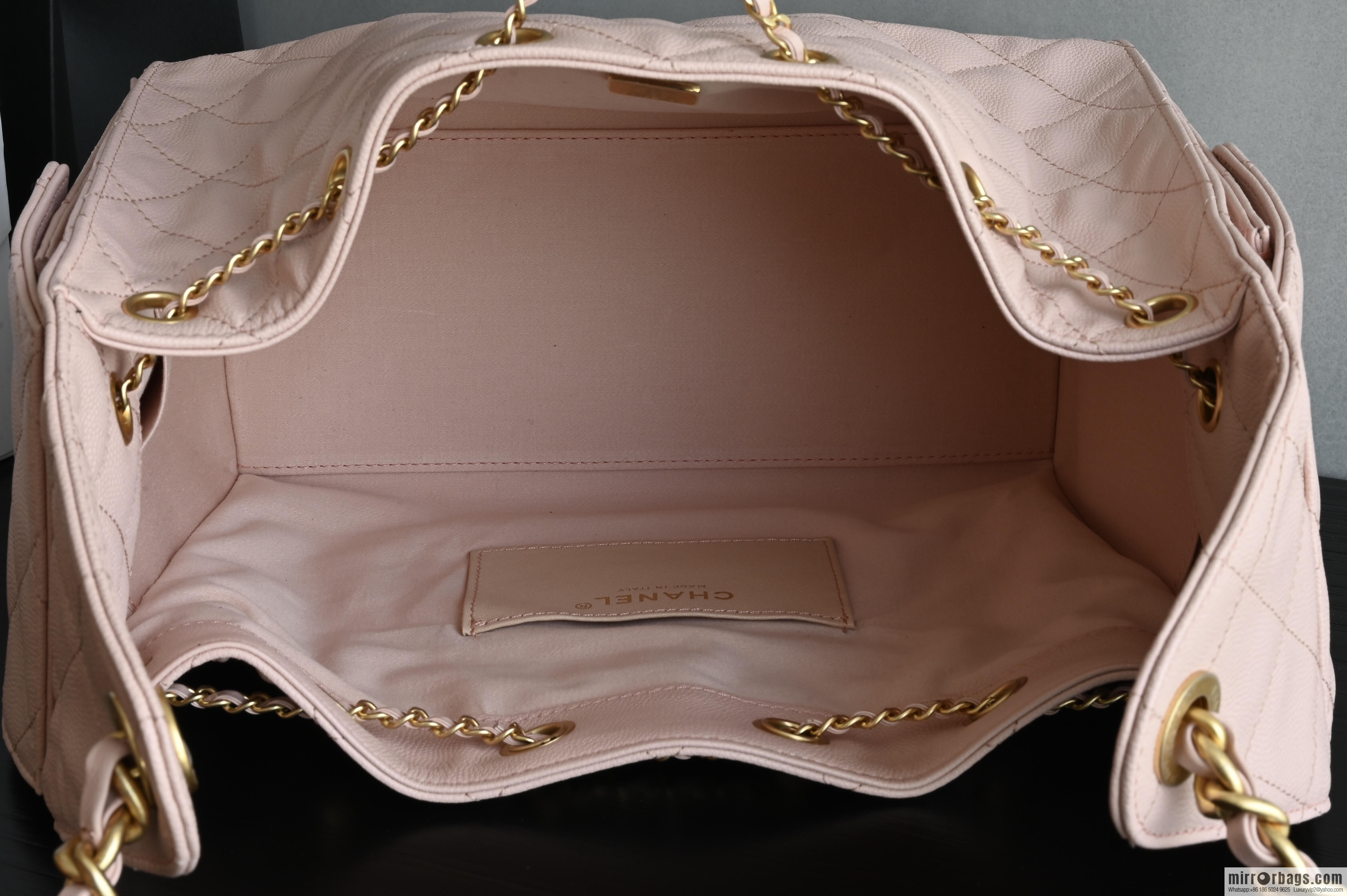 CHANEL Hippie Shopping Bag Small AS5293 Pink