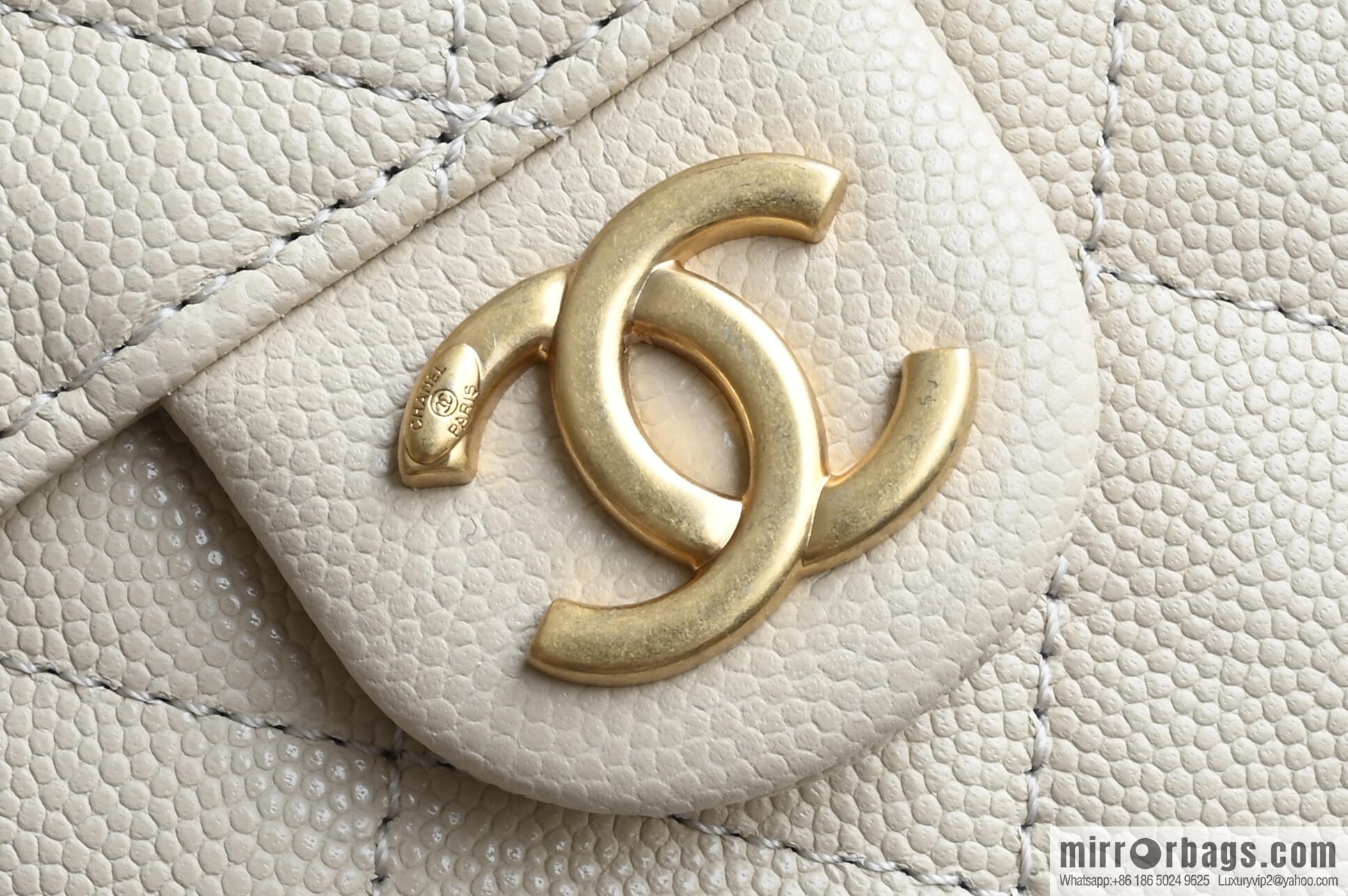 CHANEL Hippie Shopping Bag S AS5293 Milk Tea
