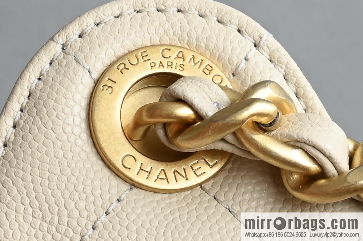 CHANEL Hippie Shopping Bag S AS5293 Milk Tea