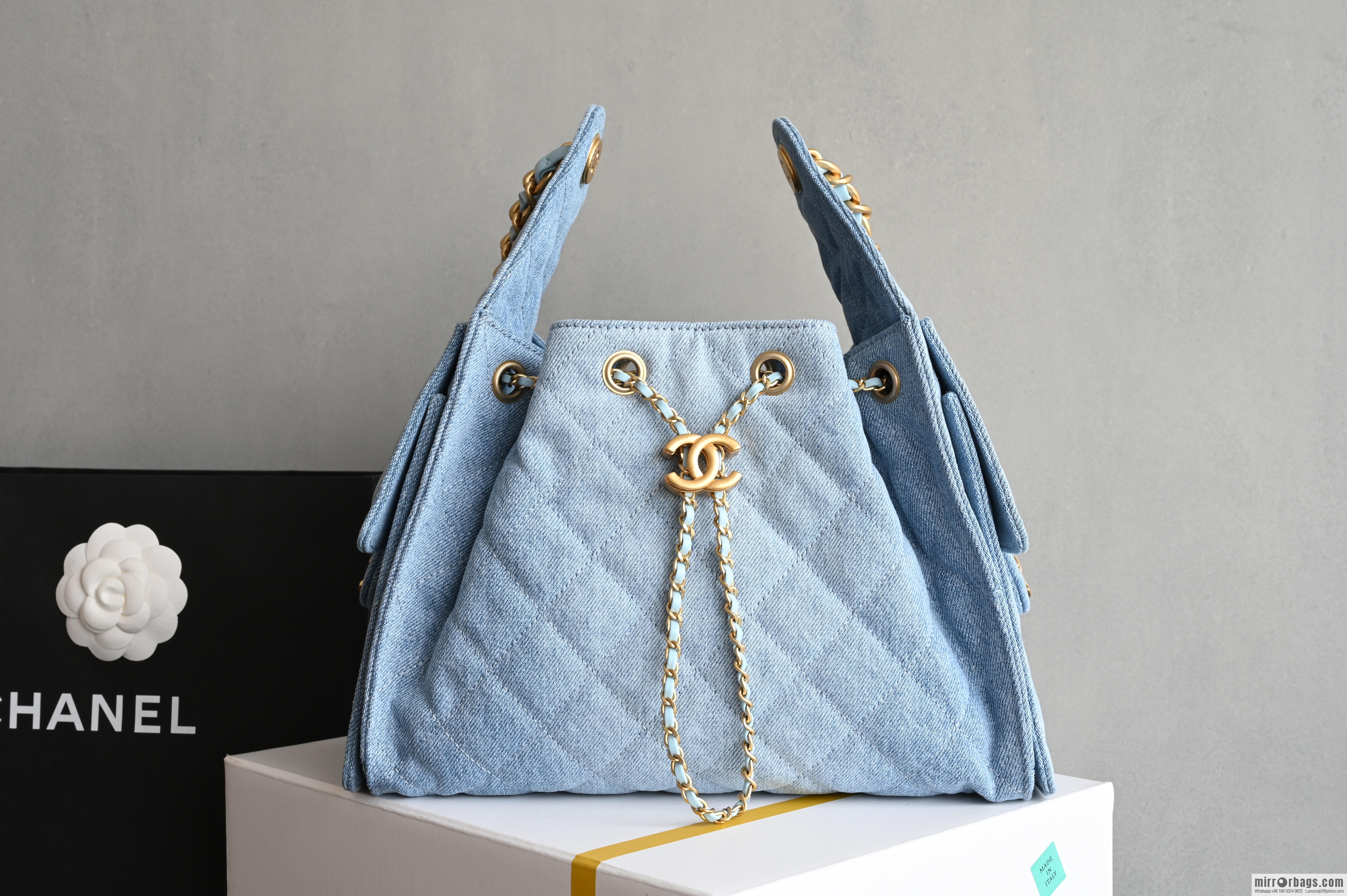 CHANEL Hippie Small, denim blue AS5293