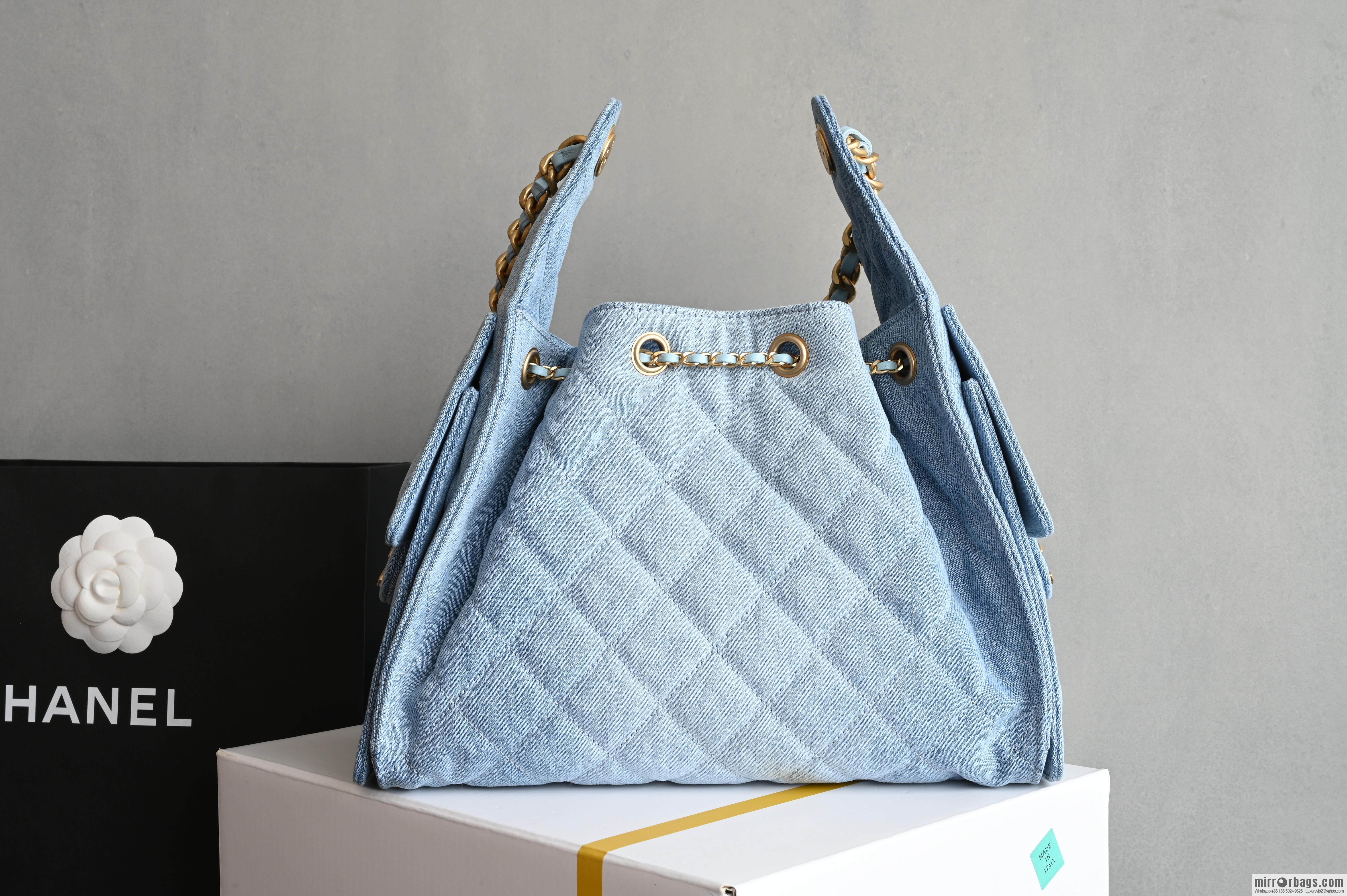 CHANEL Hippie Small, denim blue AS5293