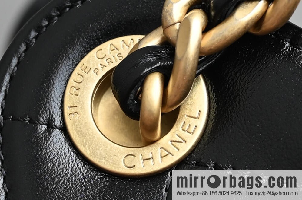 CHANEL Hippie Shopping Bag Small, Black ♥ AS5293