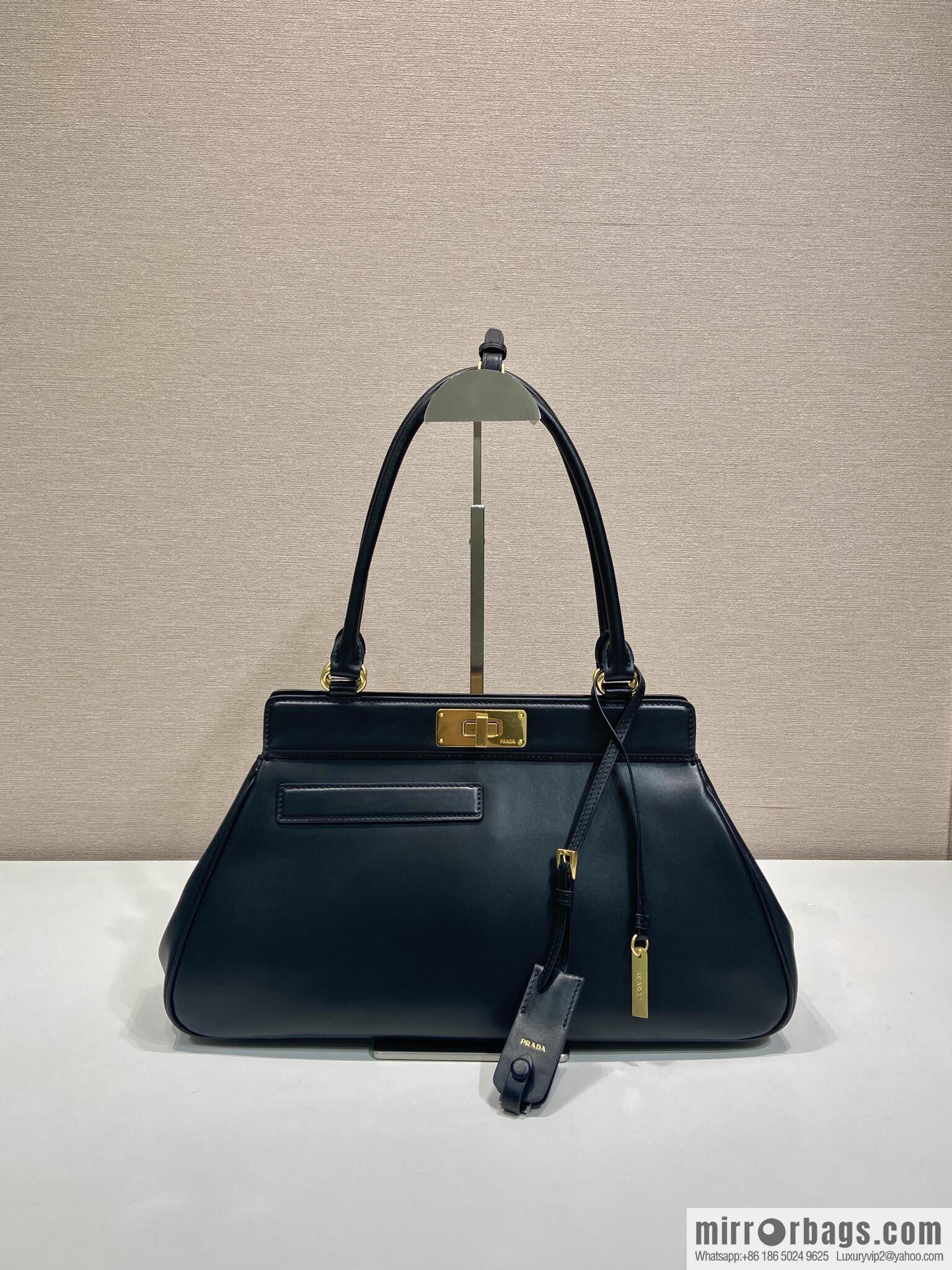 PRADA new 1BG569 calfskin, black