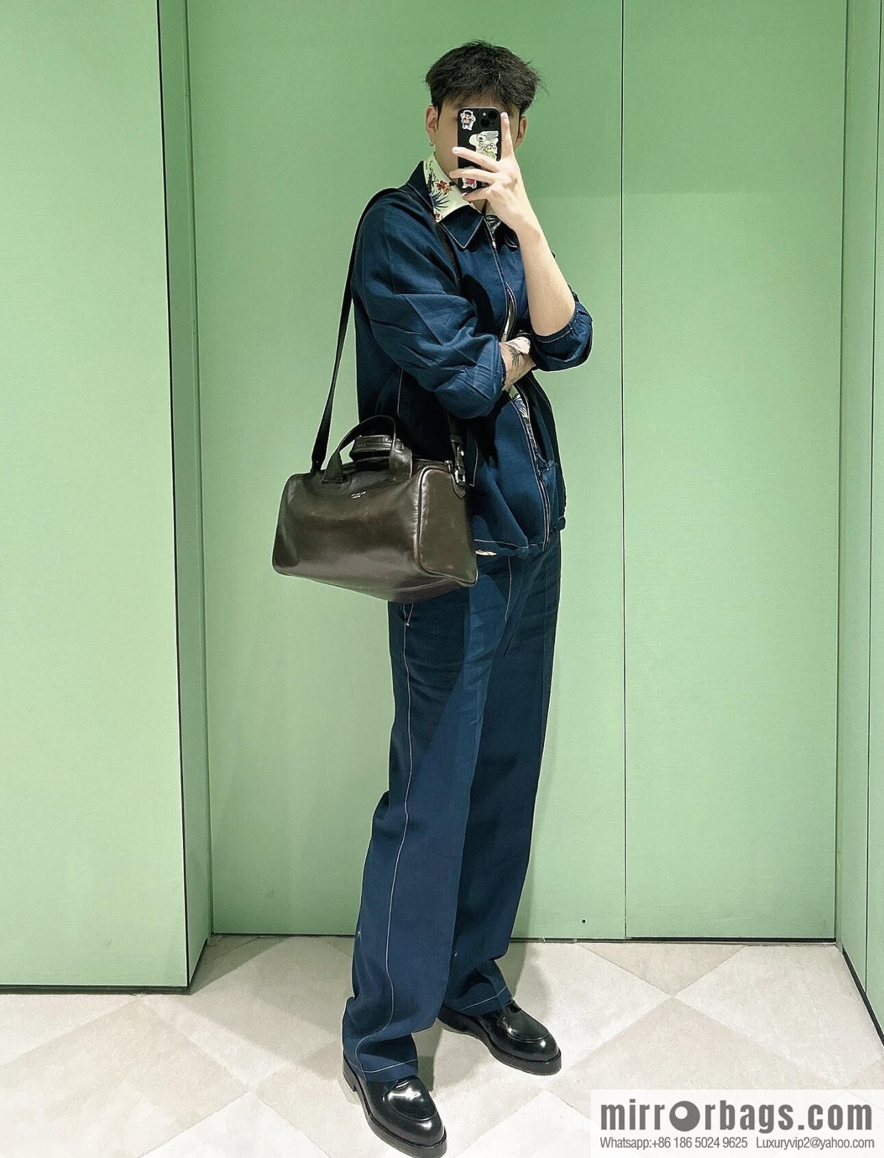 PRADA New Boston 2VC046 Large, Coffee