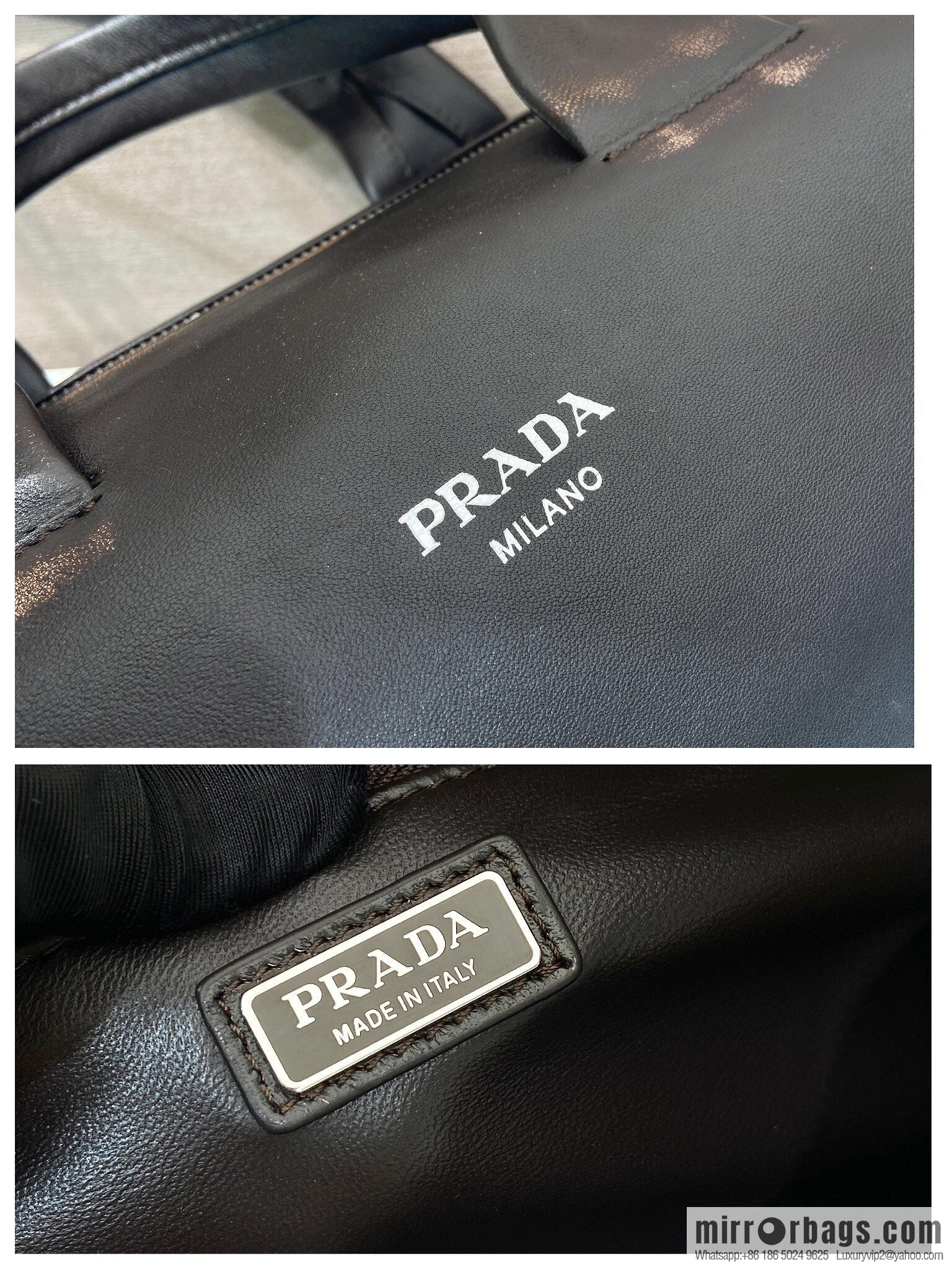 PRADA New Boston 2VC046 Large, Coffee