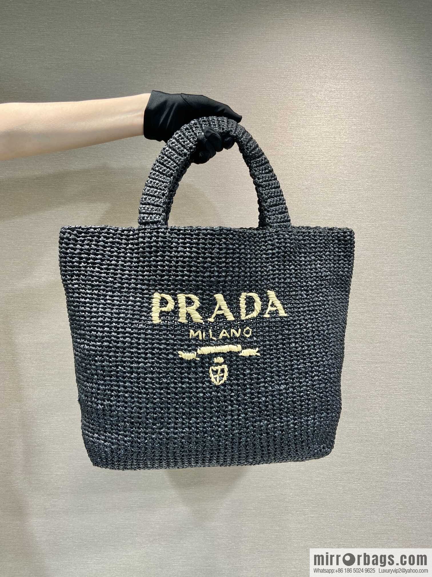 PRADA fiber tote bag 1BG408 new color