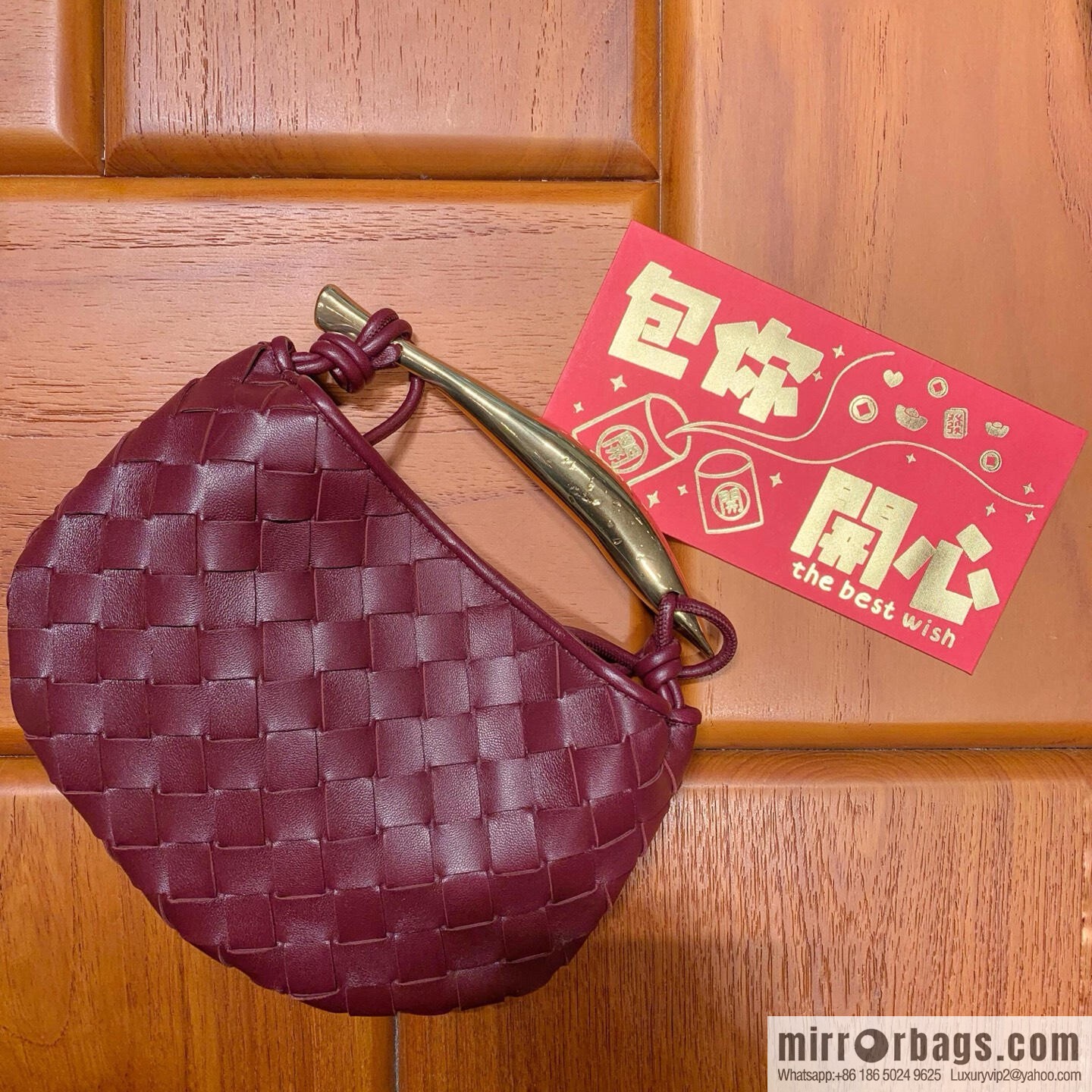 BV Mini Sardine Crossbody Bag 744267 Barolo Burgundy