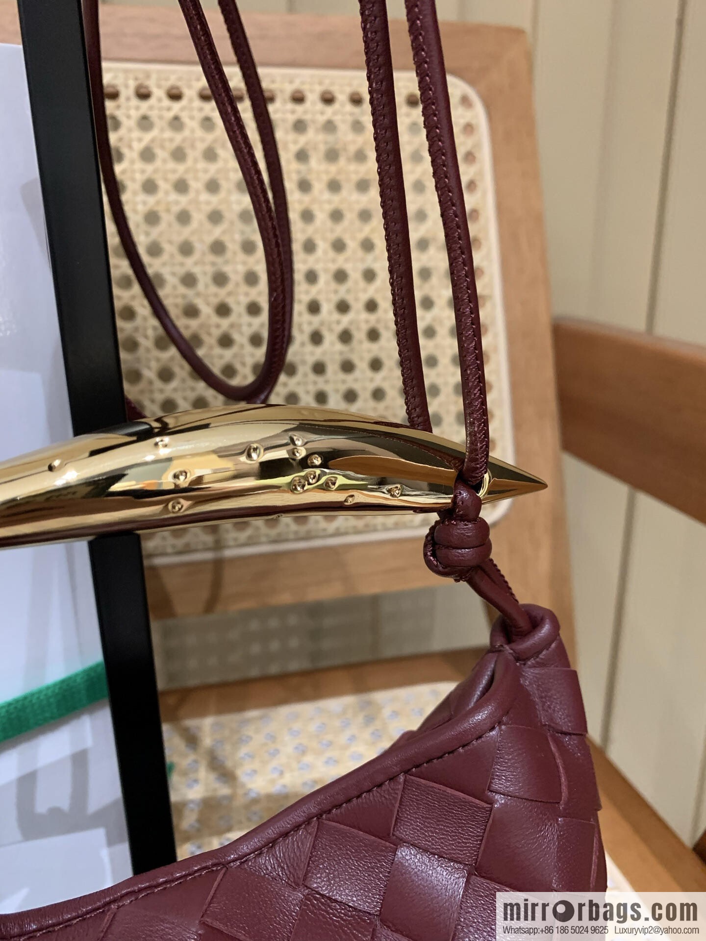 BV Mini Sardine Crossbody Bag 744267 Barolo Burgundy