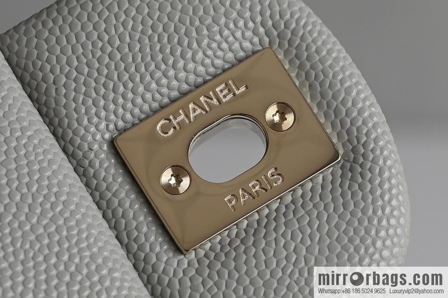 CHANEL Upgraded A01112 Light Grey Gold