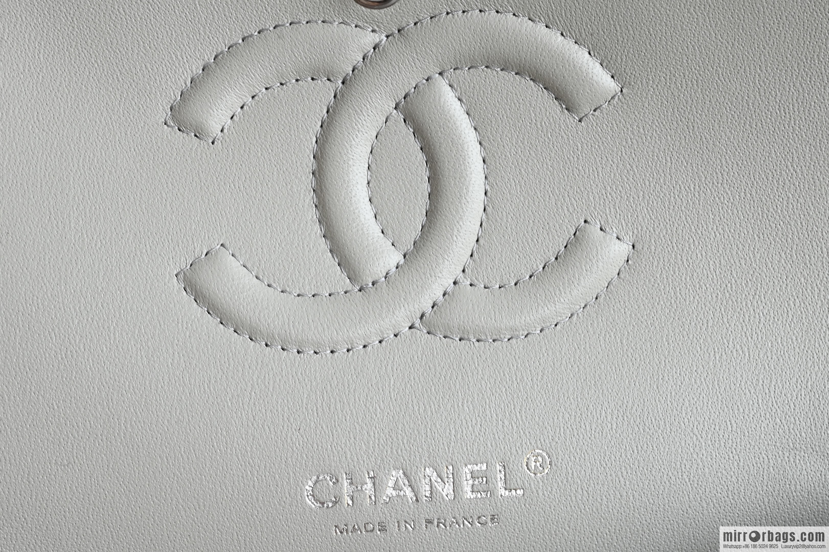 CHANEL Upgraded A01112 Light Grey Silver
