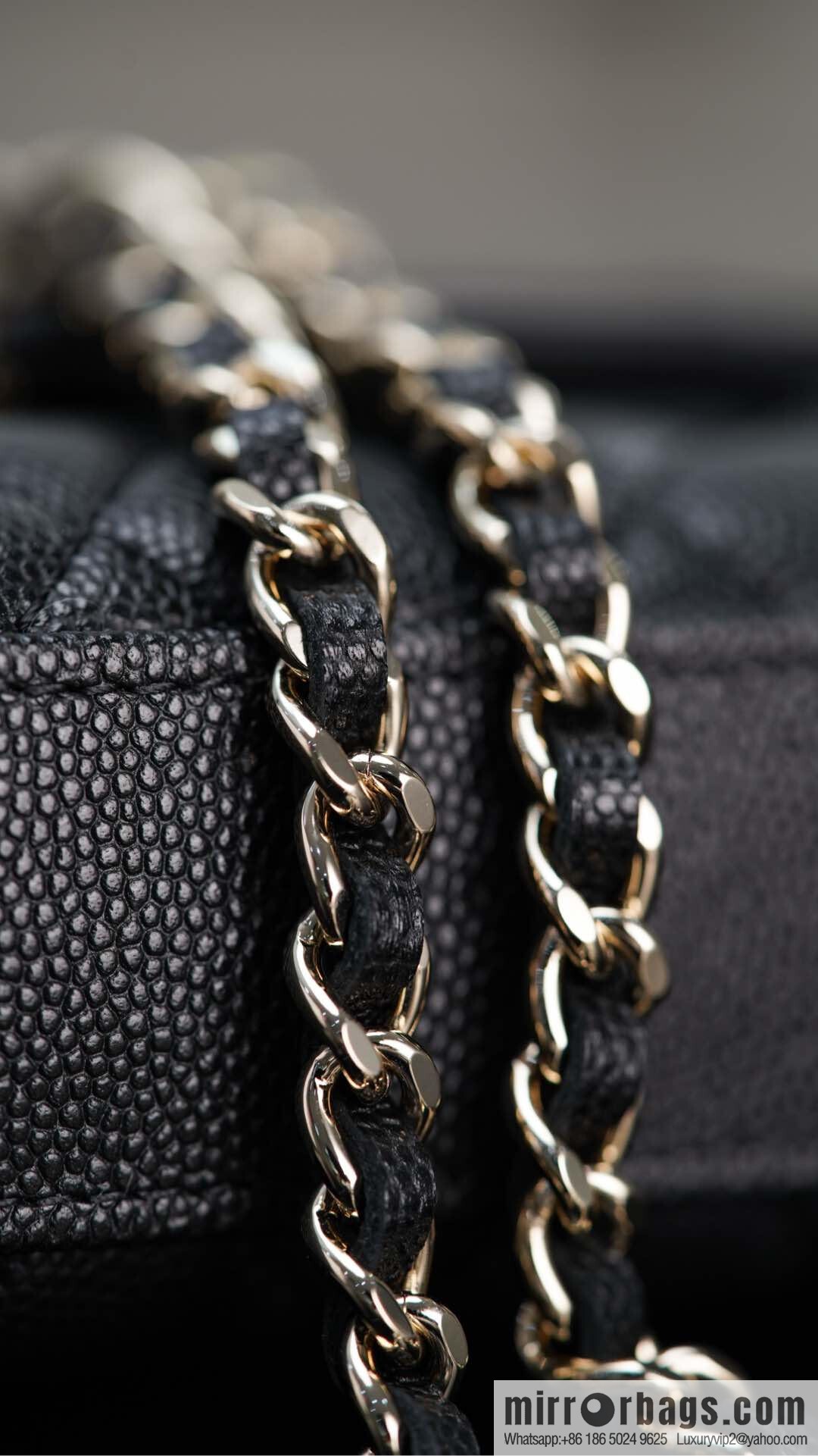 CHANEL 25s Cross Handle Black Gold π Horizontal AP3238