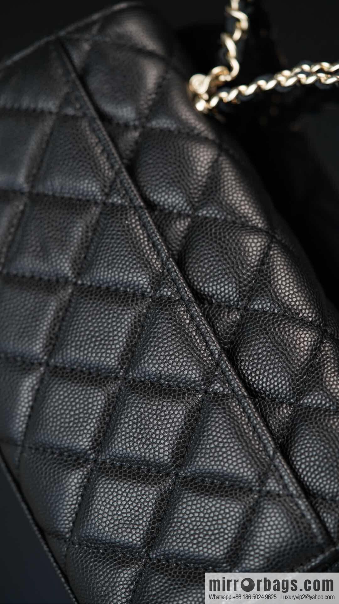 CHANEL 25s Cross Handle Black Gold π Horizontal AP3238