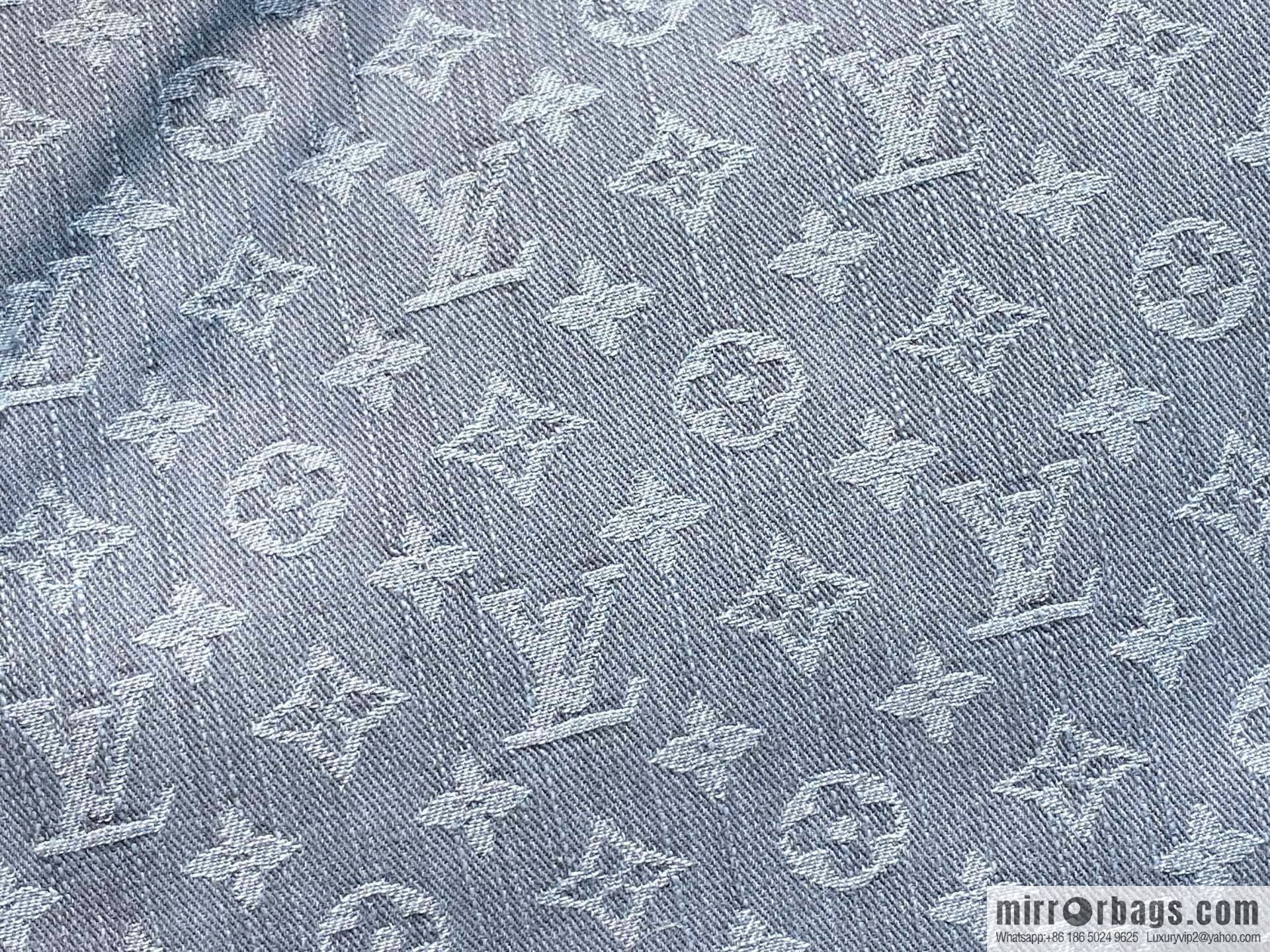[Boutique‑grade] M13289 gray, denim shopping bag CARRYALL medium handbag