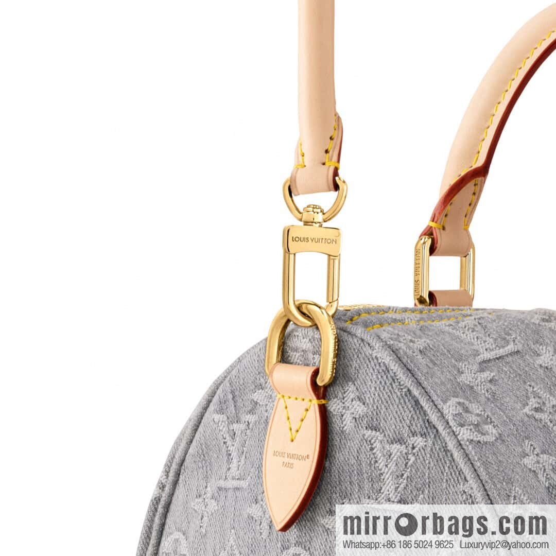 [Original order boutique] M13344 gray, denim speedy pillow bag SPEEDY SOFT 30 handbag