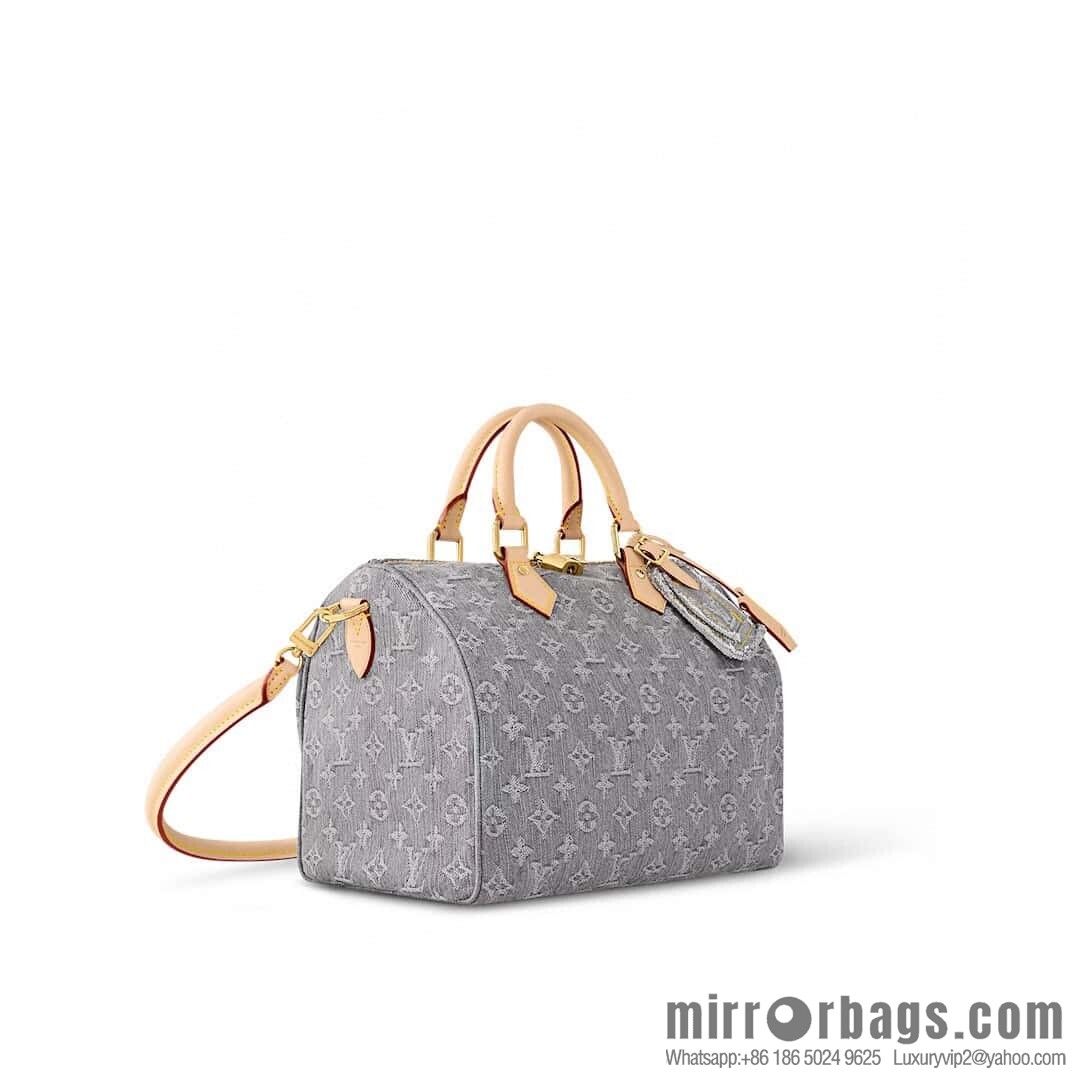 [Original order boutique] M13344 gray, denim speedy pillow bag SPEEDY SOFT 30 handbag