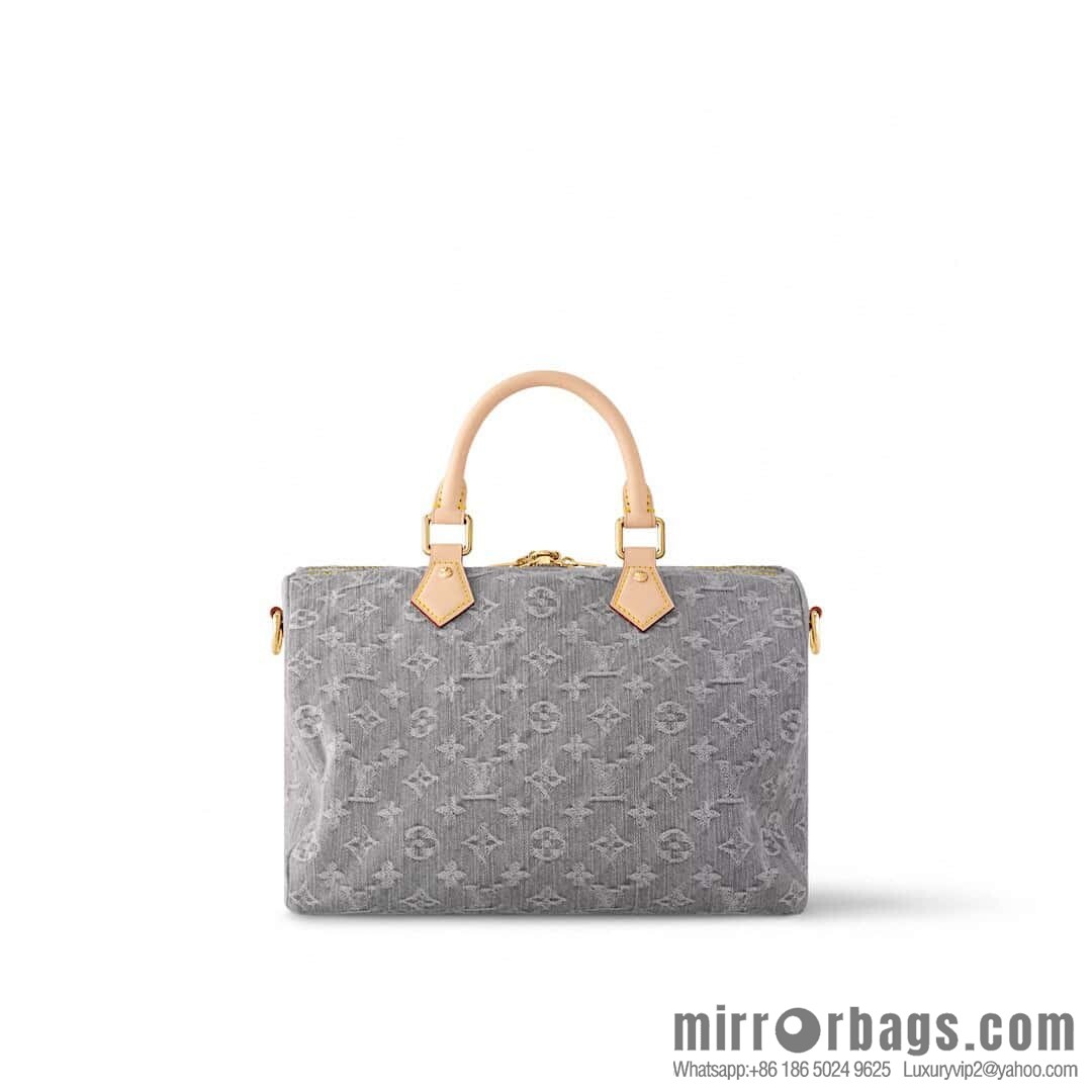 [Original order boutique] M13344 gray, denim speedy pillow bag SPEEDY SOFT 30 handbag