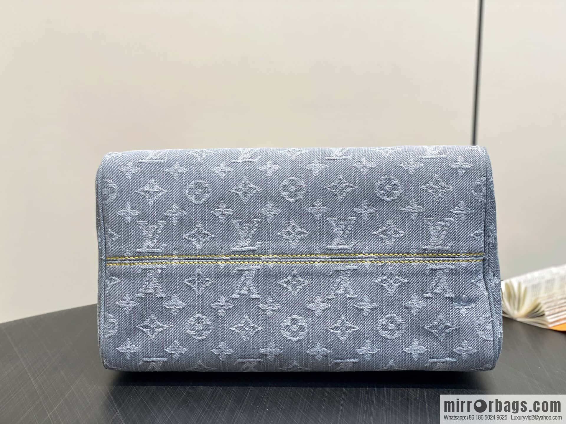 [Original order boutique] M13344 gray, denim speedy pillow bag SPEEDY SOFT 30 handbag