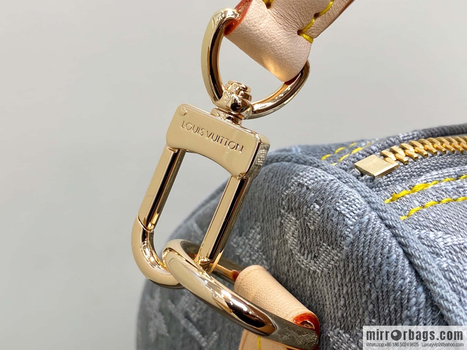 [Original order boutique] M13344 gray, denim speedy pillow bag SPEEDY SOFT 30 handbag